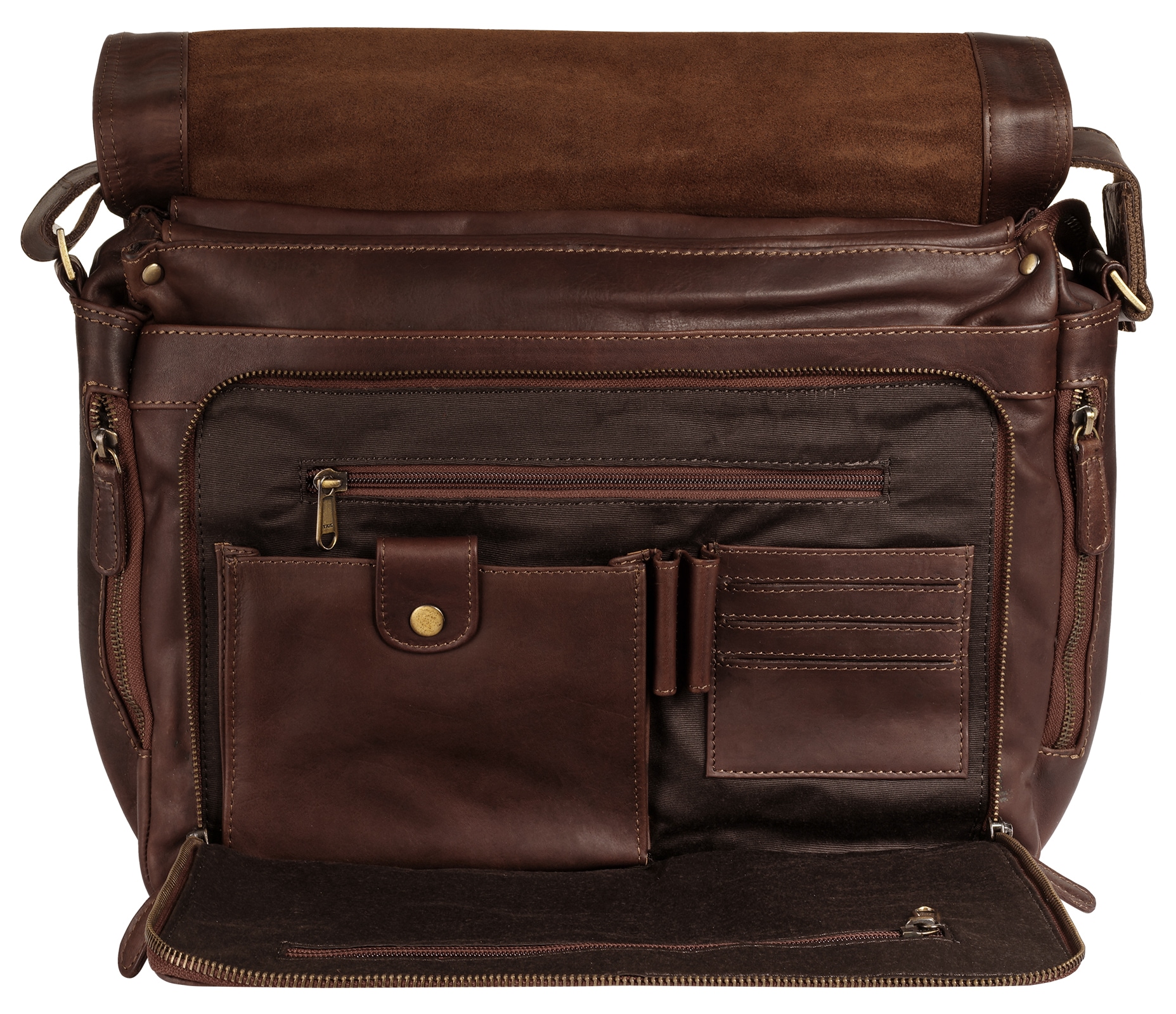 Piké Messenger Bag echt Leder