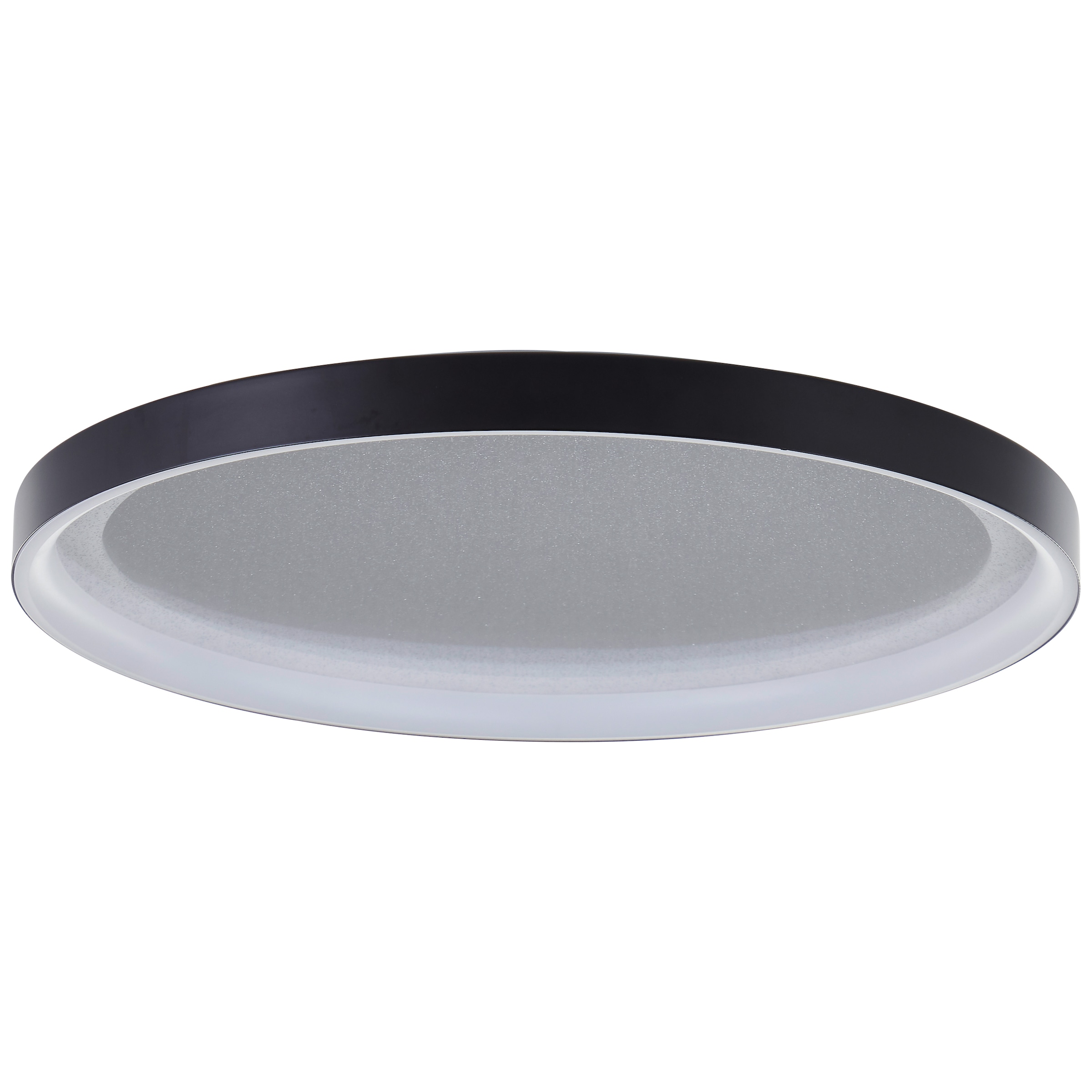 Brilliant LED Deckenleuchte »Quito«, Glitzereffekt, 3 Stufen Dimmer, Ø 42 cm, 3800 lm, 3000 K, schwarz