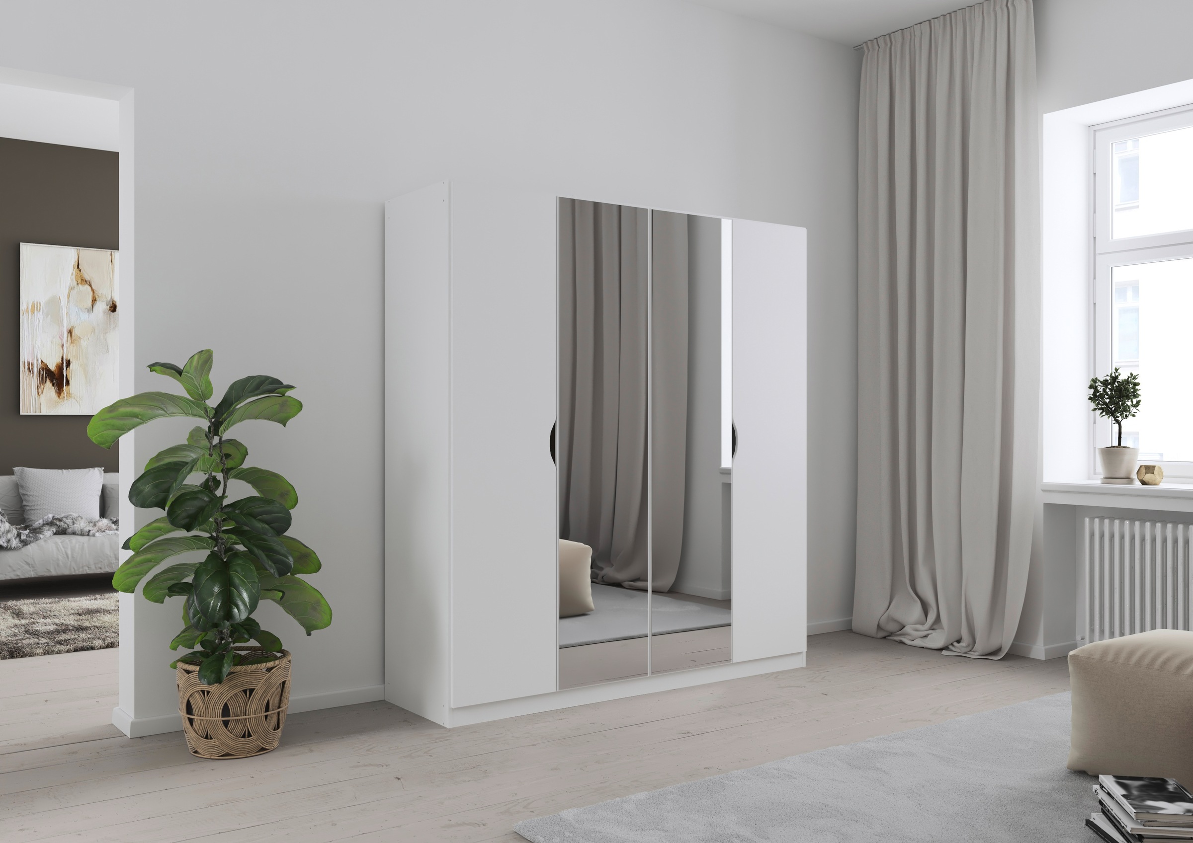 rauch Kleiderschrank "Freiham Drehtürenschrank Schrank Garderobenschrank Br günstig online kaufen