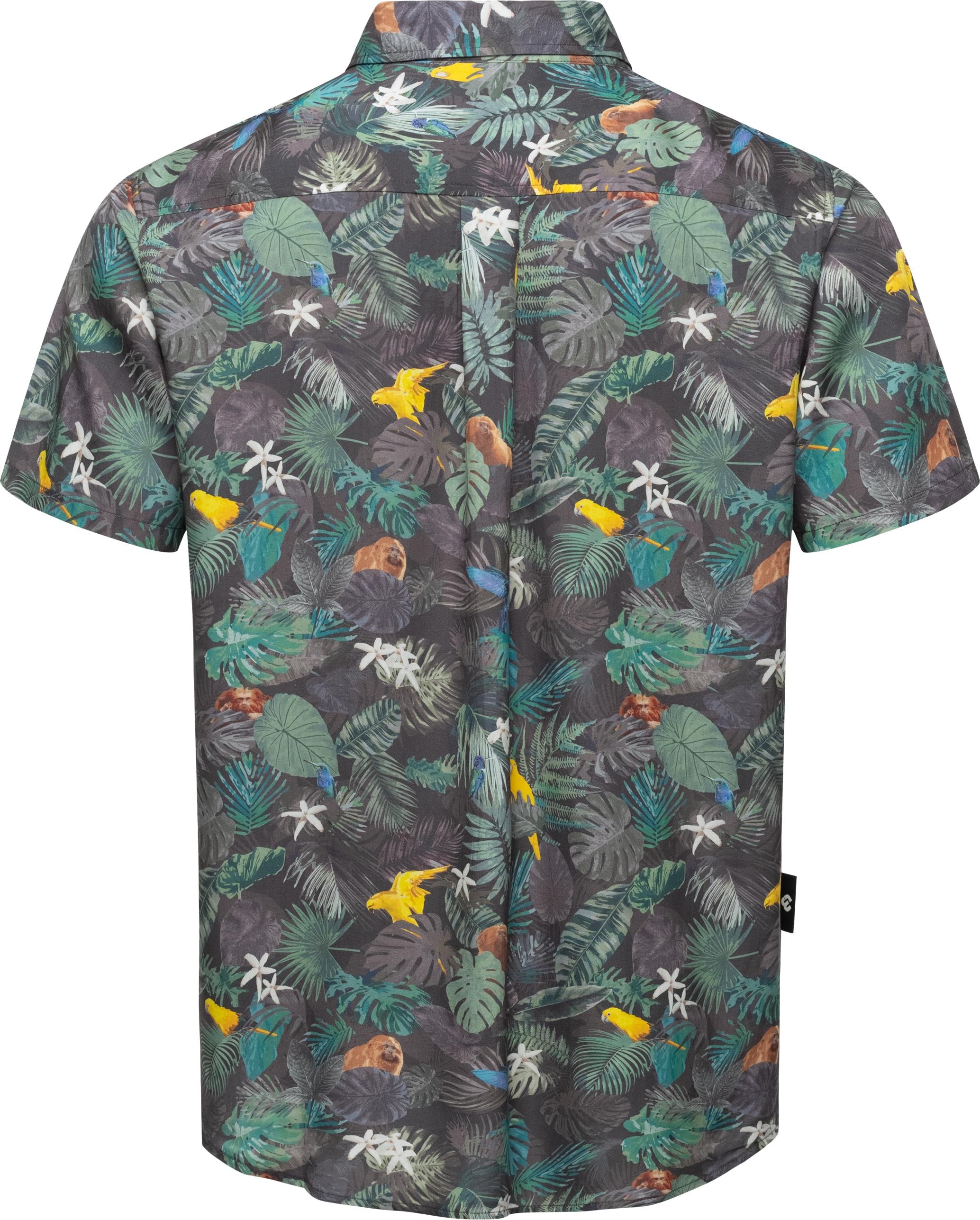 Ragwear Hawaiihemd »Omerro«, Sommerliches Herren Hemd mit hawaiianischem Print