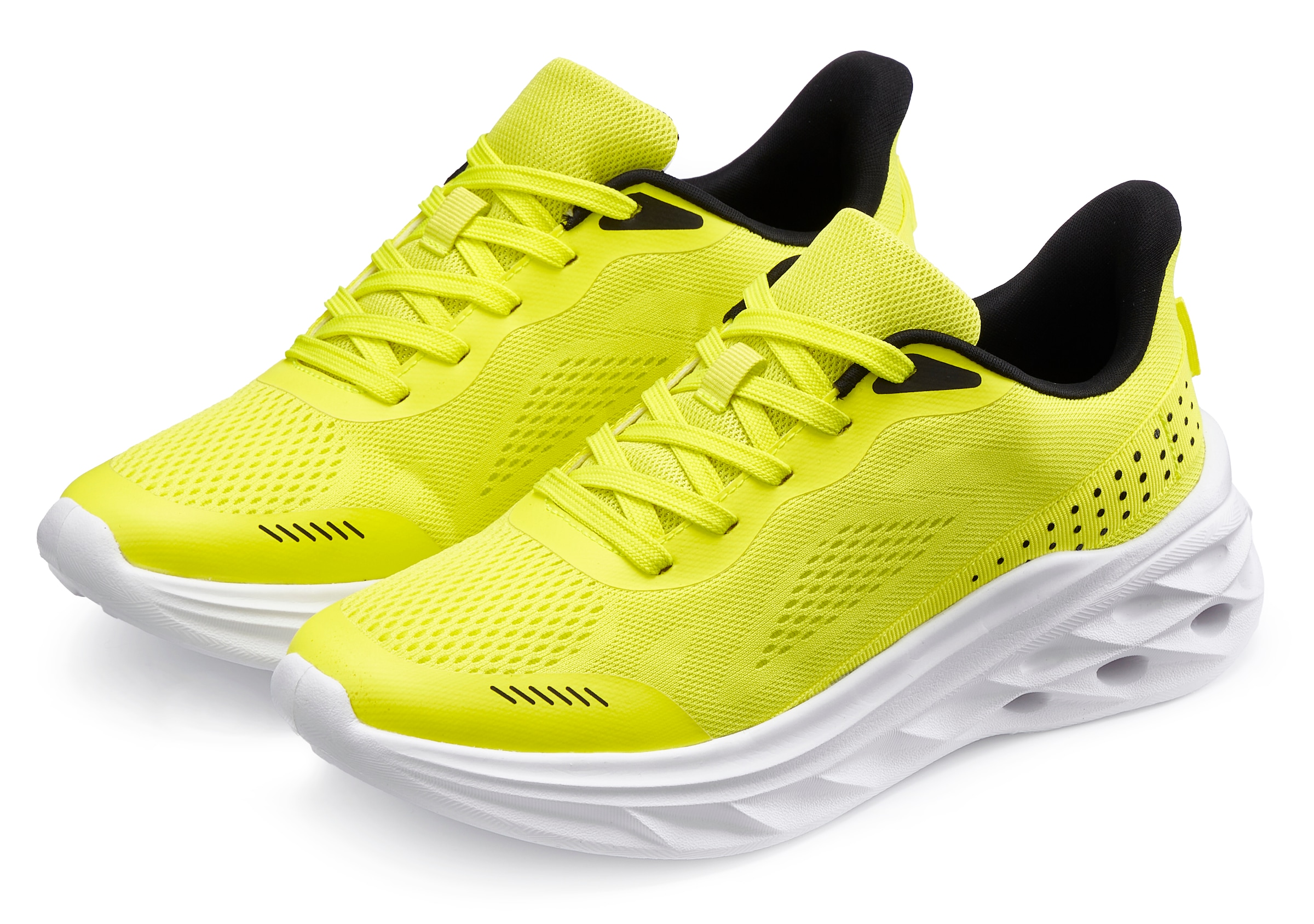 John Devin Sneaker »Schnürschuh, Freizeitschuhe, Schnürhalbschuhe, Halbschuh, Turnschuh«  NEU im sportiven Look aus luftigem Mesh-Material VEGAN
