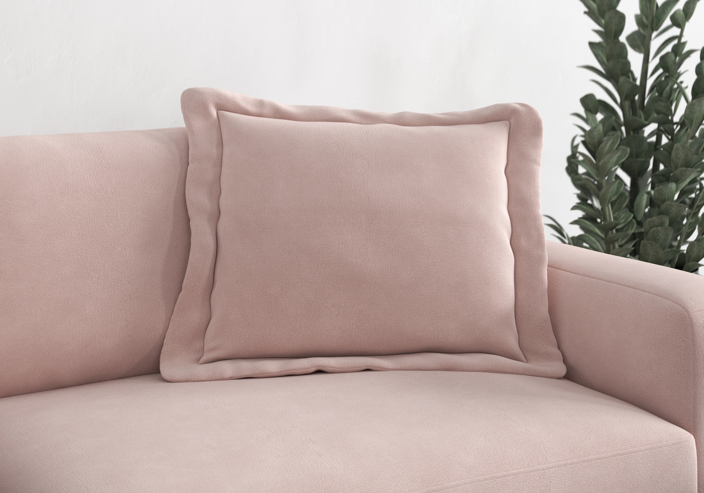 TRENDMANUFAKTUR Sofakissen "Bourbon" modernes Flatkissen 70x70 cm, in trendigem Cord erhältlich, universal