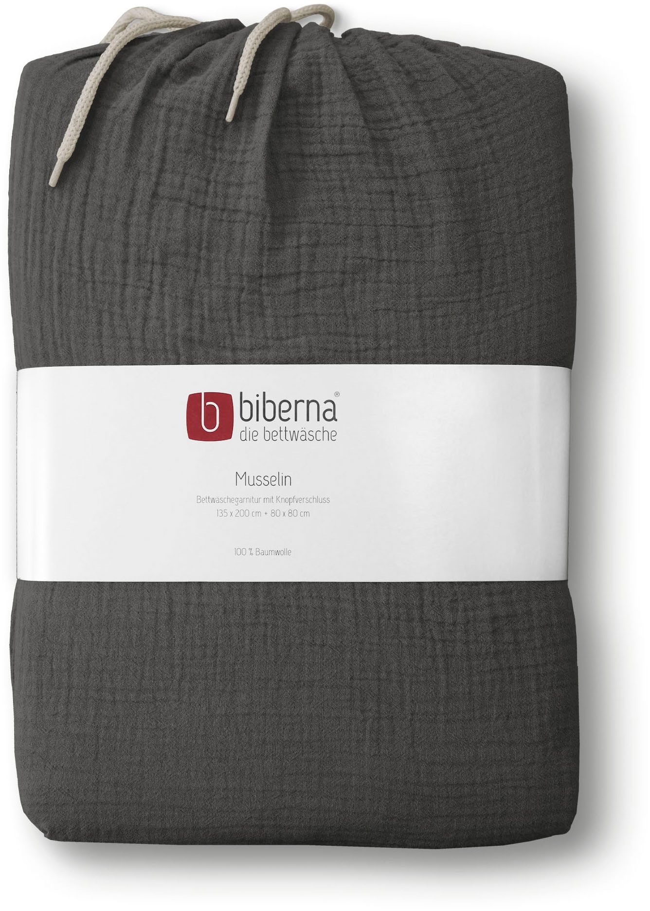 Biberna Bettwäsche »Thea«, (2 tlg.), feines, weiches + leichtes Gewebe aus 100% Baumwolle,Sommer