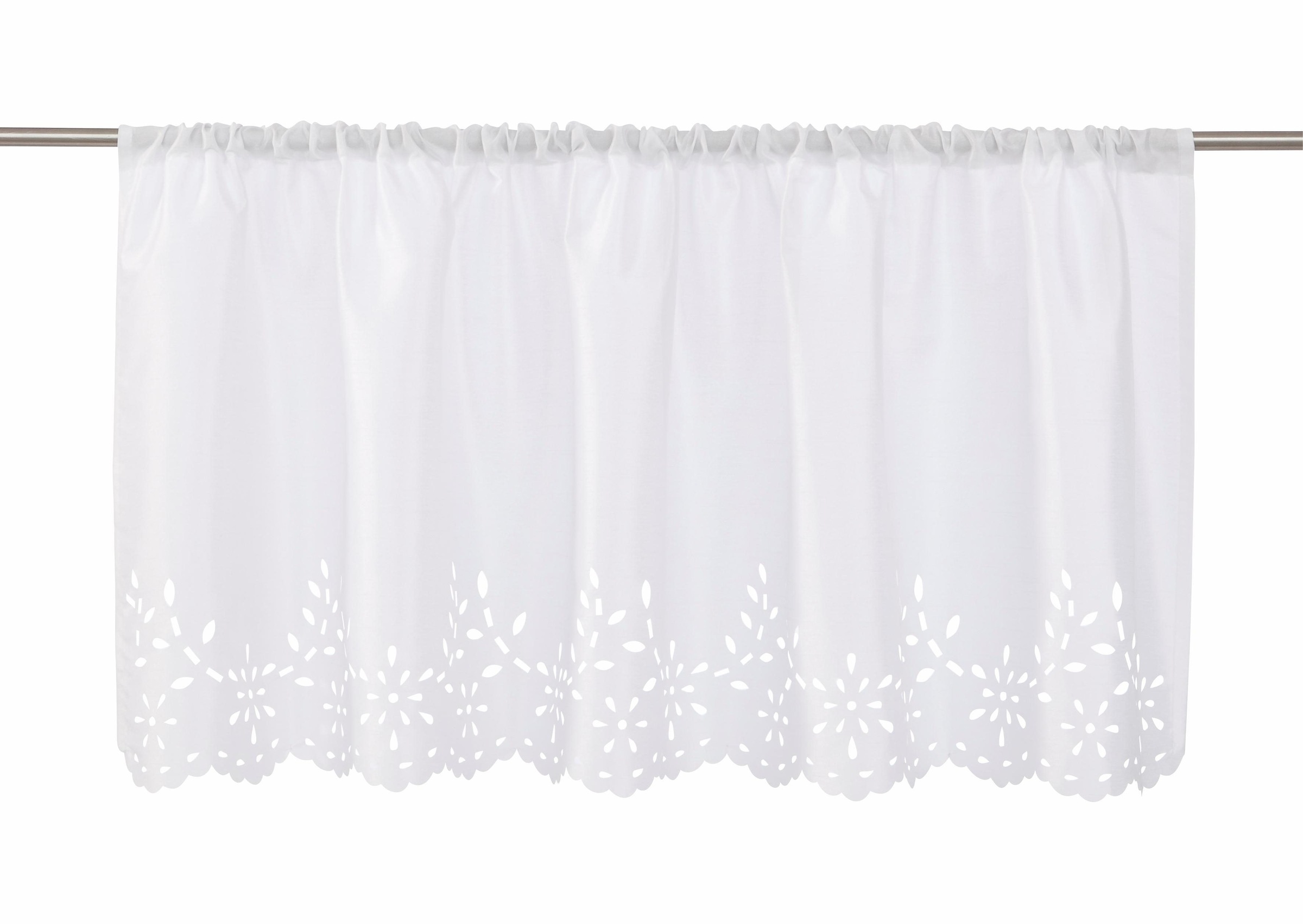 OTTO home Scheibengardine "Neapel" Stangendurchzug 1 Stk. tlg. halbtransparent, Seiden Optik