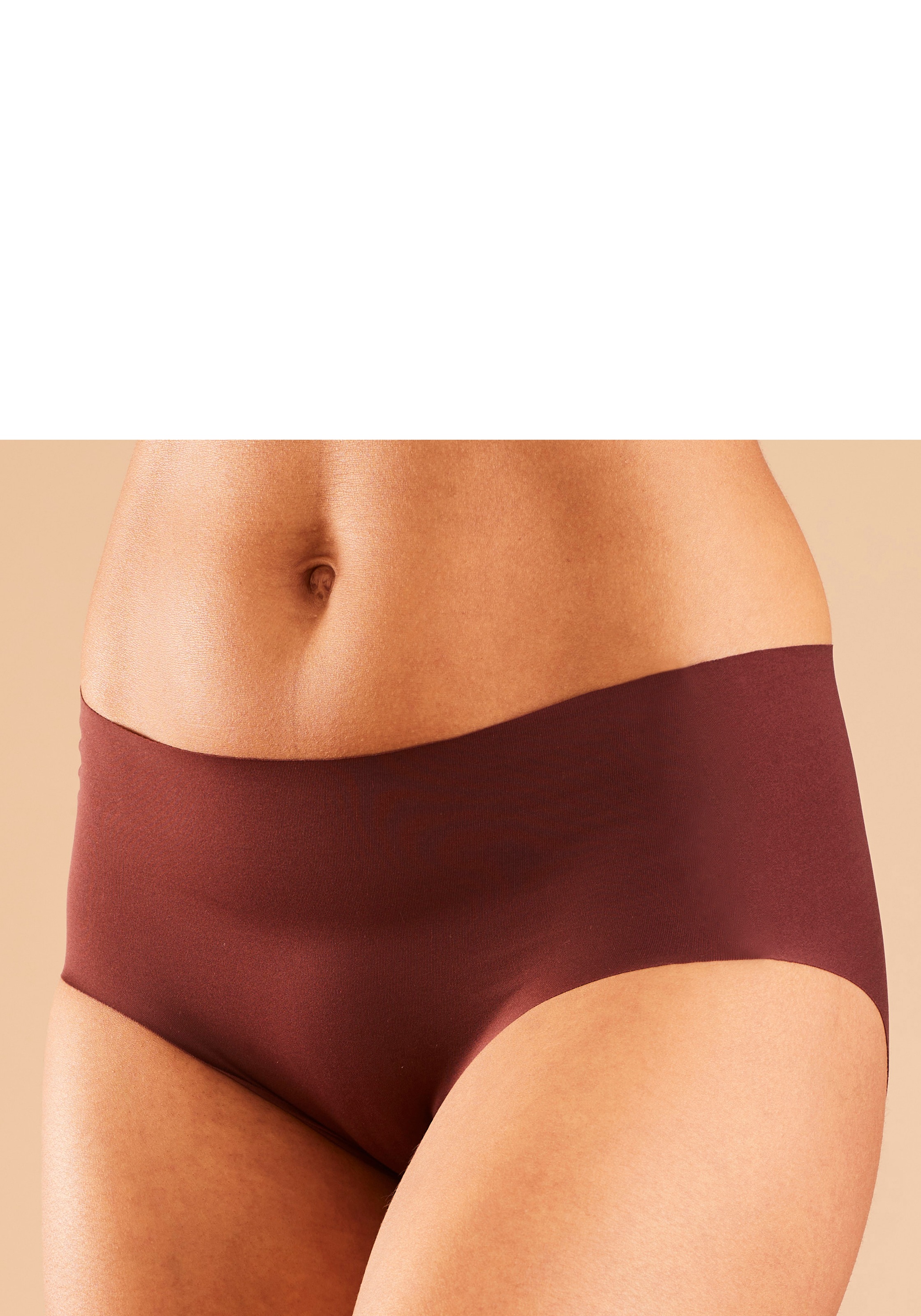 Damen Panty, NUANCE BY LASCANA, Gr. L, braun, Microtouch, Obermaterial: 67% Polyamid, 33% Elasthan, Unterhosen, SEAMLESS