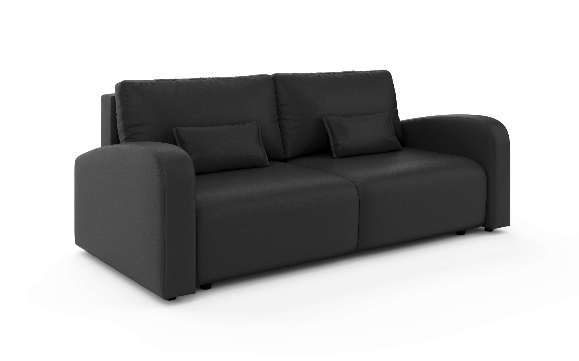 INOSIGN 3-Sitzer »JIGGS wahlweise Schlafsofa mit Bettkasten, Maße B/H/T: 228/96/110 cm«, Sofa mit Wellenunterfederung, enthält 2 Rückenkissen und 2 Zierkissen