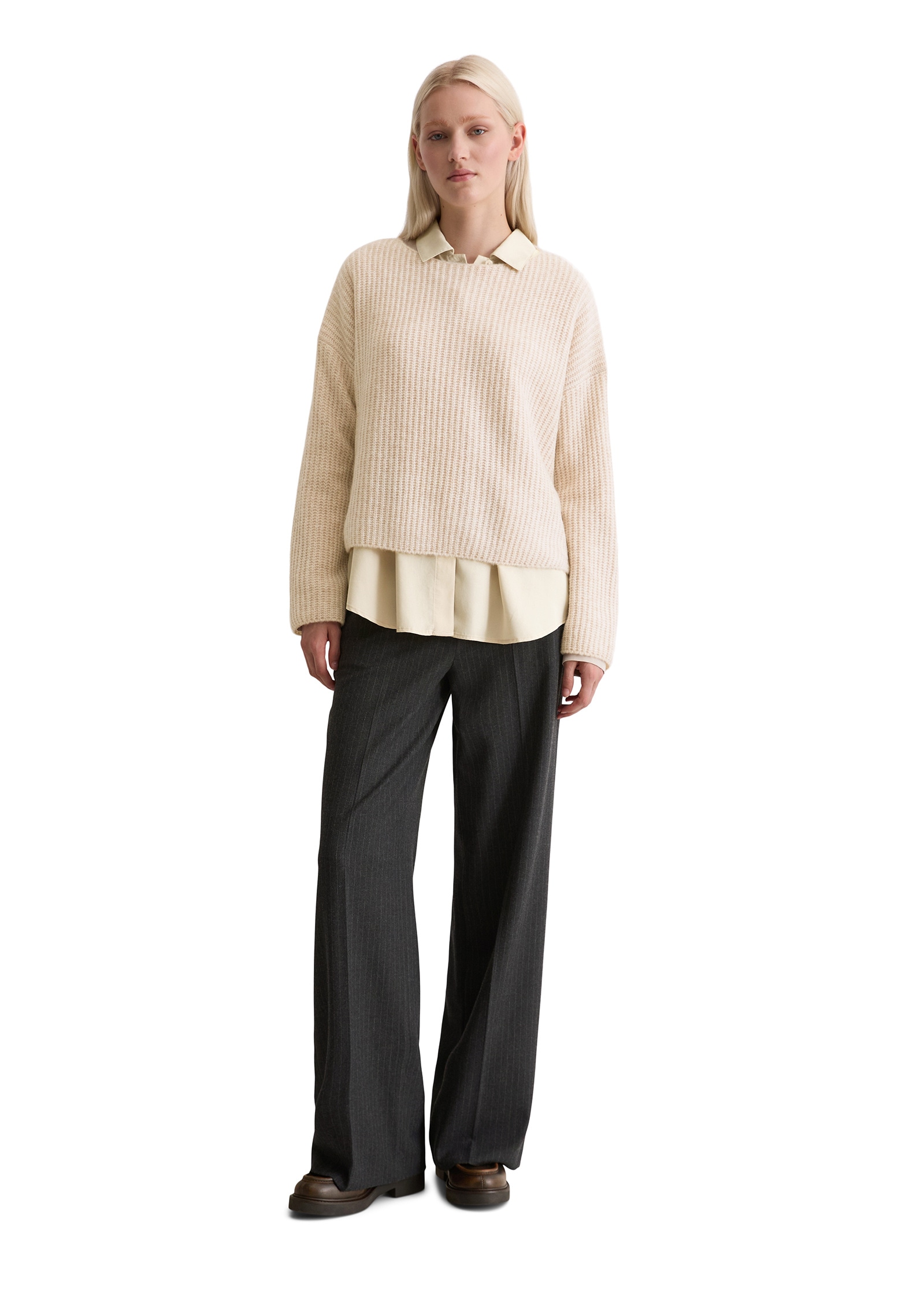 Marc O'Polo Strickpullover »aus softem Schurwolle-Mix«