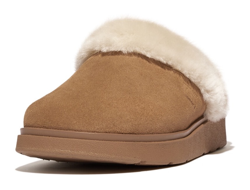 Fitflop Hausschuh »SHUV«, Clog, Pantoffel, Mule, Flats mit Warmfutter