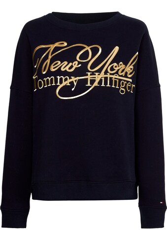 Tommy Hilfiger Sweatshirt »RLX NY METALLIC O-NK SWTSHIRT«, mit metalicfarbener... kaufen