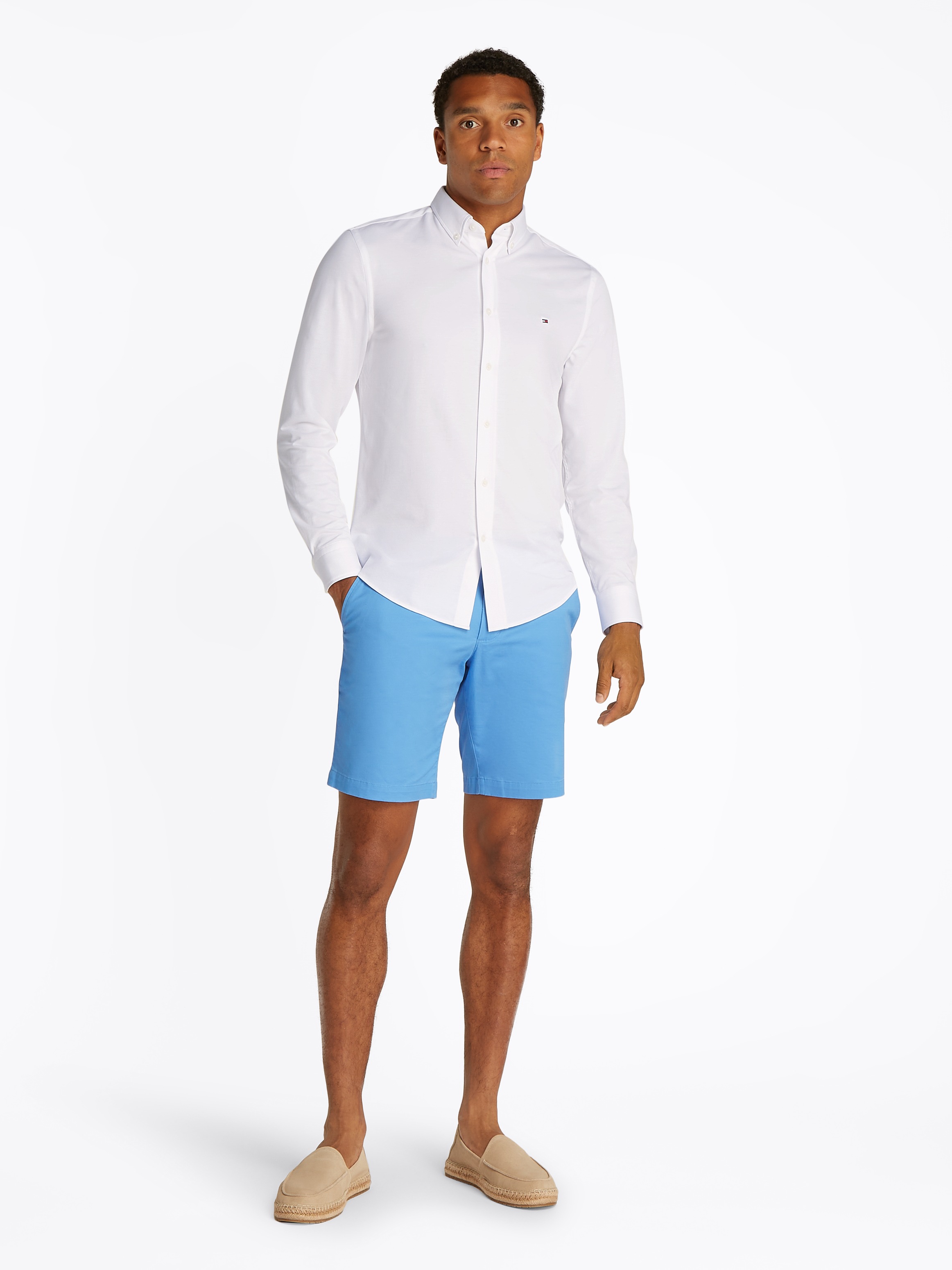 Tommy Hilfiger Langarmhemd »PERFORMANCE TWO TONE SF SHIRT«