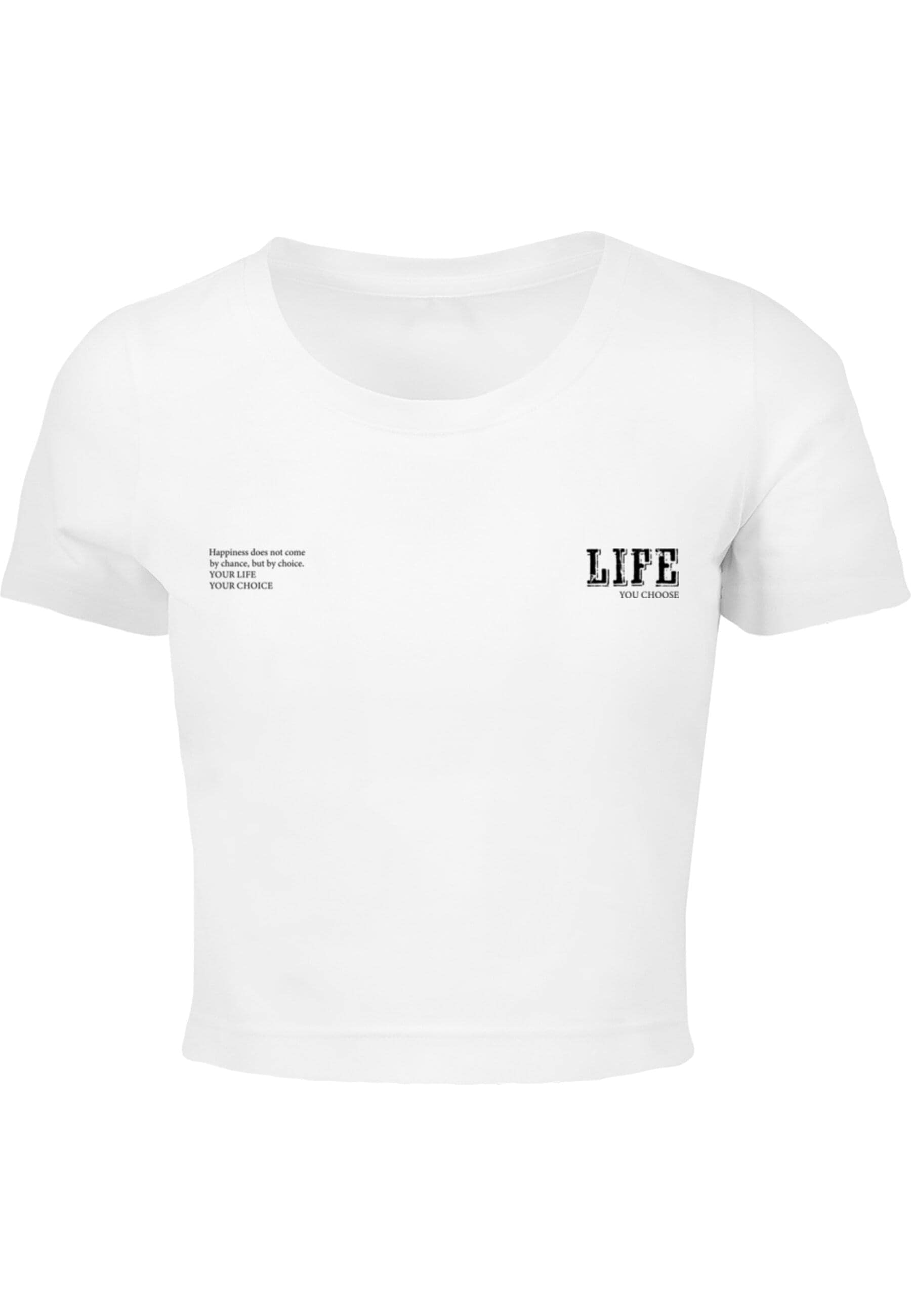 Merchcode T-Shirt "Merchcode Ladies Life Cropped Tee" 1 Stk. tlg. günstig online kaufen