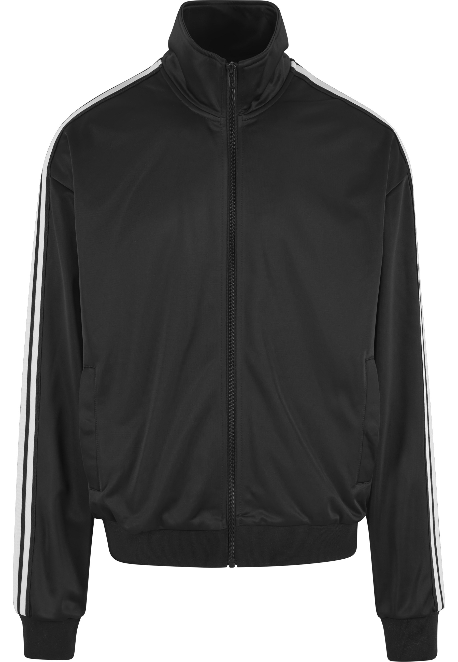 URBAN CLASSICS Trainingsjacke "Urban Classics Retro Tricot Track Jacket" 1 Stk. tlg. ohne Kapuze