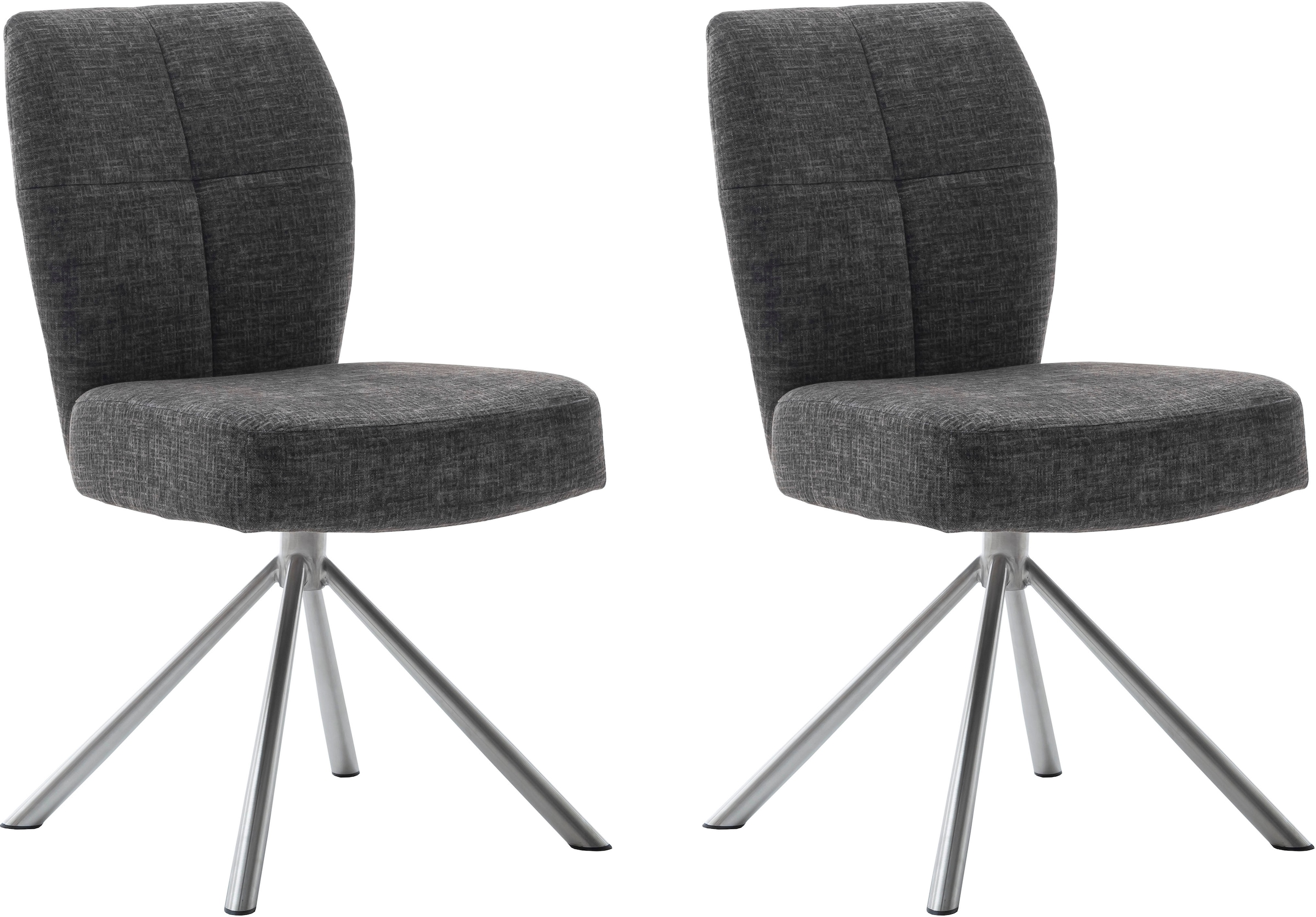 MCA furniture Esszimmerstuhl »KEA«, (2er-Set), 360°,Taschenfederkern, belastbar 120 kg, Sitzhöhe ca. 50 cm