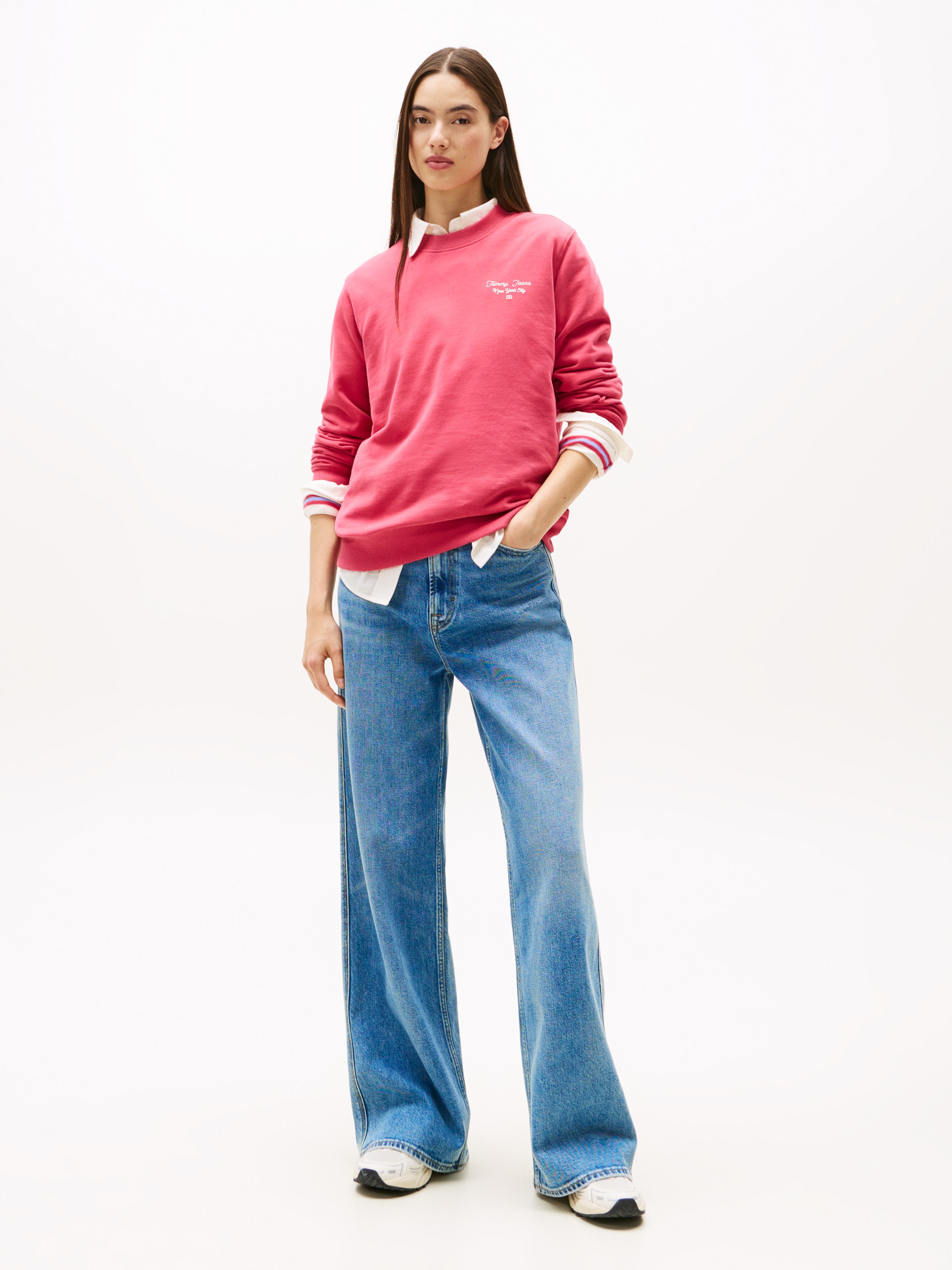 Thumbnail - Tommy Jeans Sweatshirt "TJW REG ESS LOGO 1 CREW EXT"