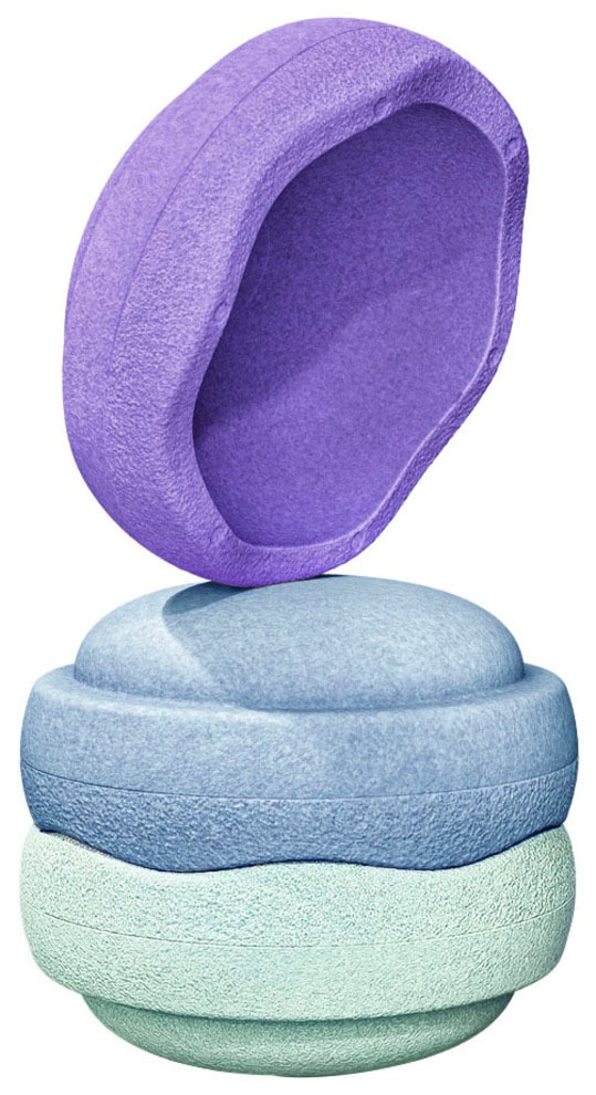 Stapelstein Balancetrainer »Original cool pastel«, (Set, 3 tlg.), 180 g leicht und bis zu 180 kg belastbar