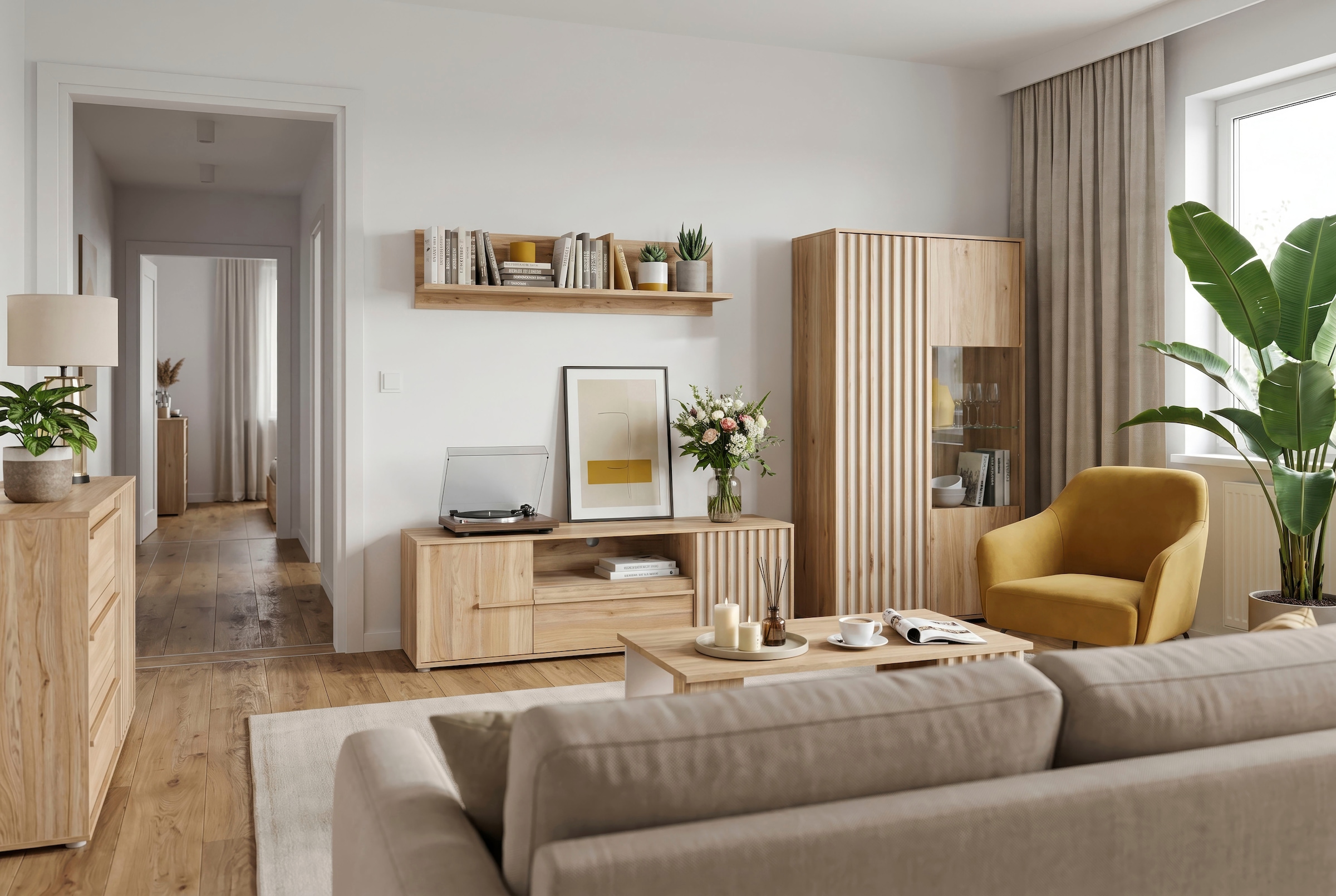 FORTE Wandboard »Forte Arank Wandregal 120, einfache Montage« B/H/T 120/29,6/21,9 Mauvella Eiche