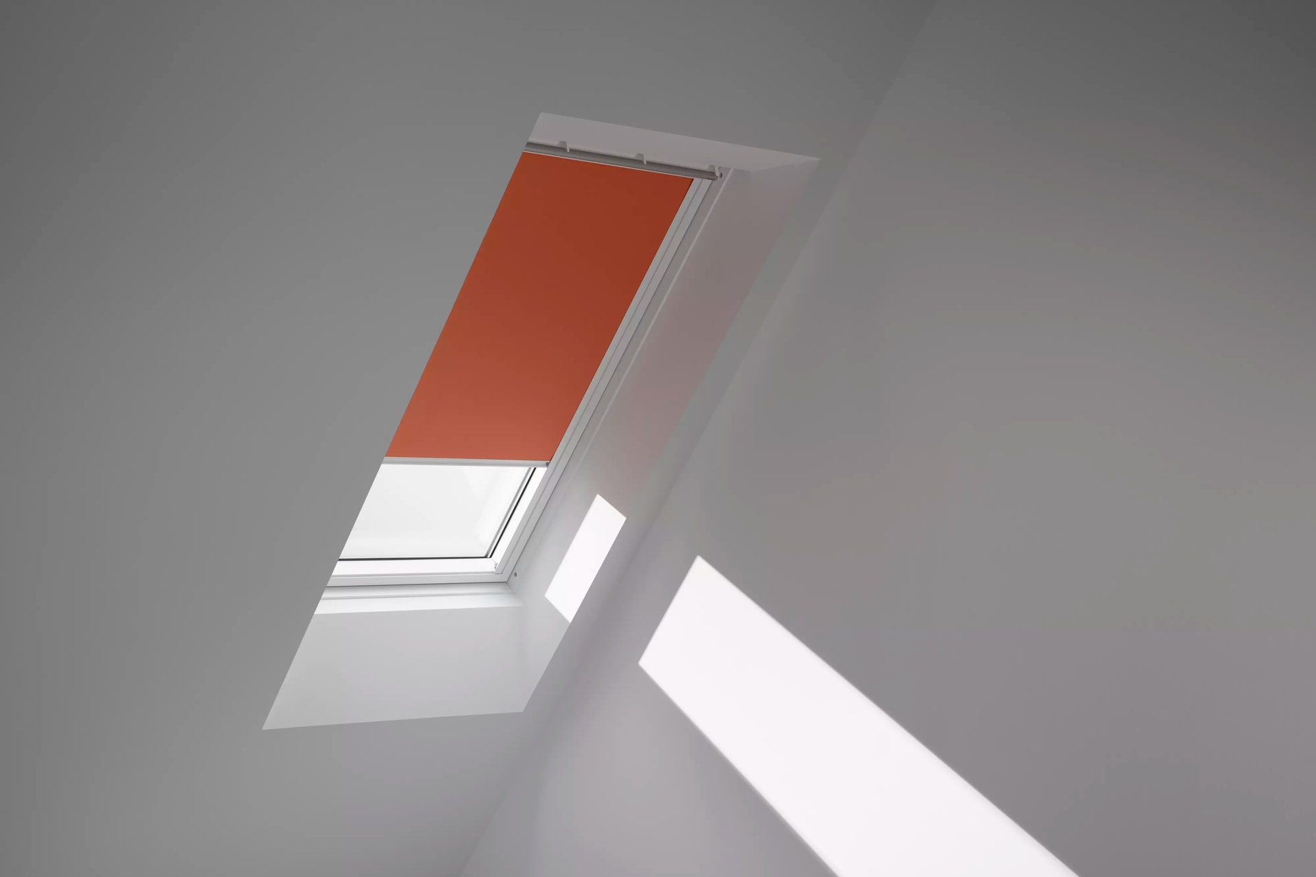 VELUX Verdunklungsrollo »DKL 4564SWL« verdunkelnd ohne Bohren in Führungsschienen weiße Führungsschienen & Griffleiste