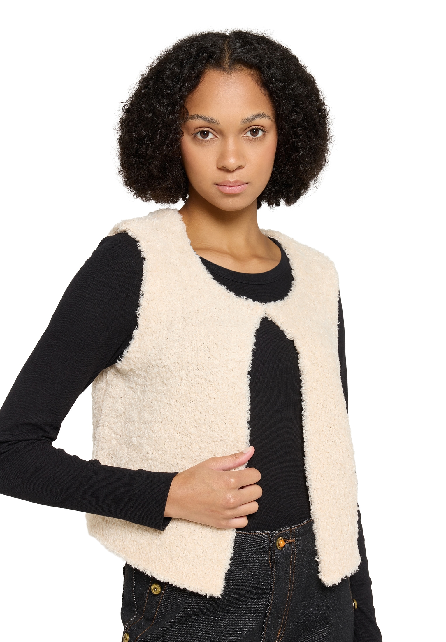 Cartoon Strickjacke »Damen mit Rundhalsausschnitt« 1 Stk.