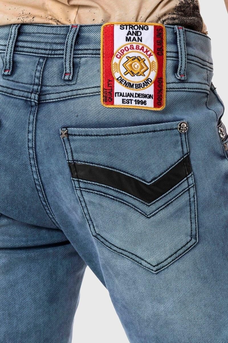 Cipo & Baxx Cargojeans »Hose«, Lässige Details und Applikationen