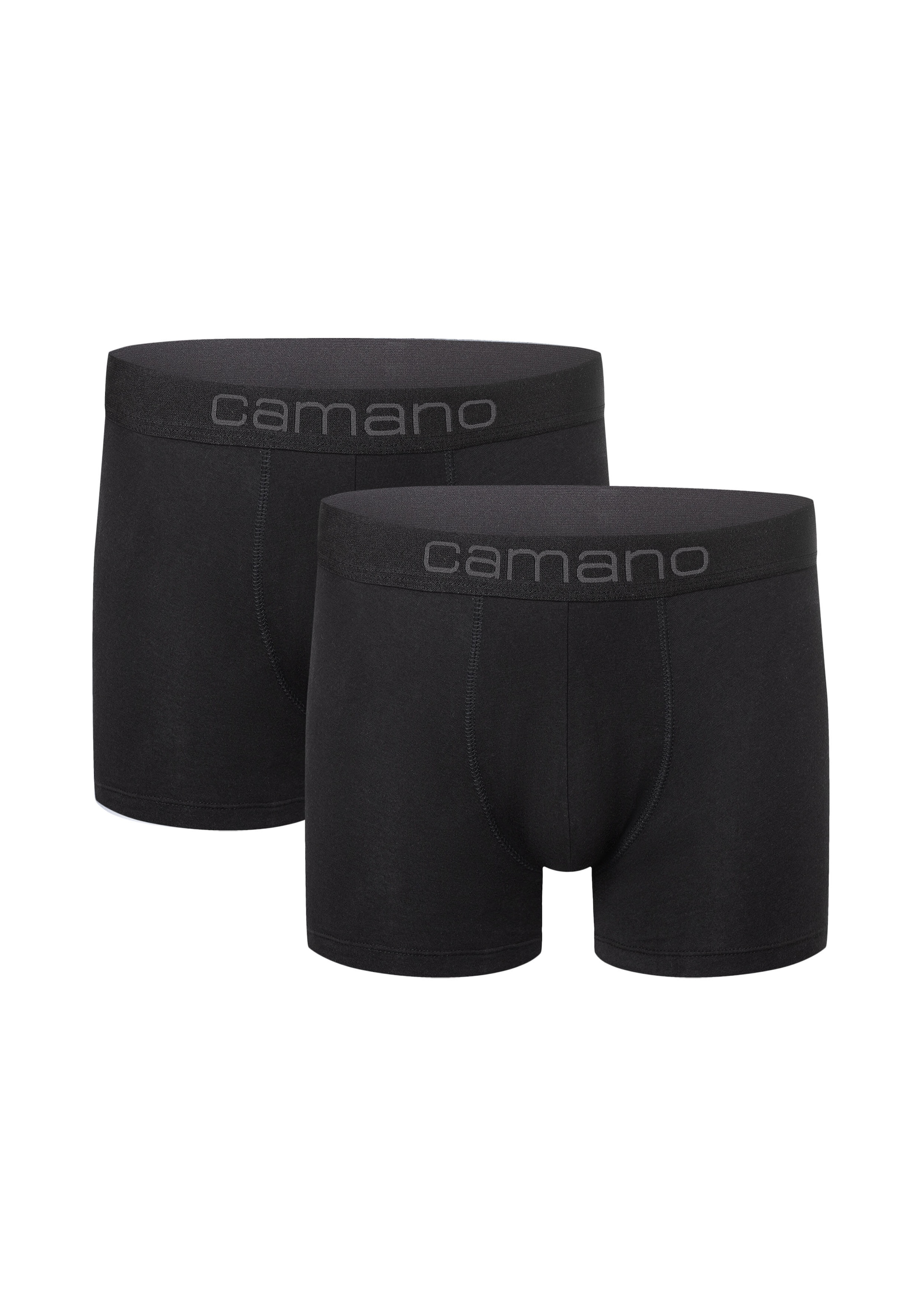 Camano Boxershorts, (2er Pack), mit elastischem Logobund