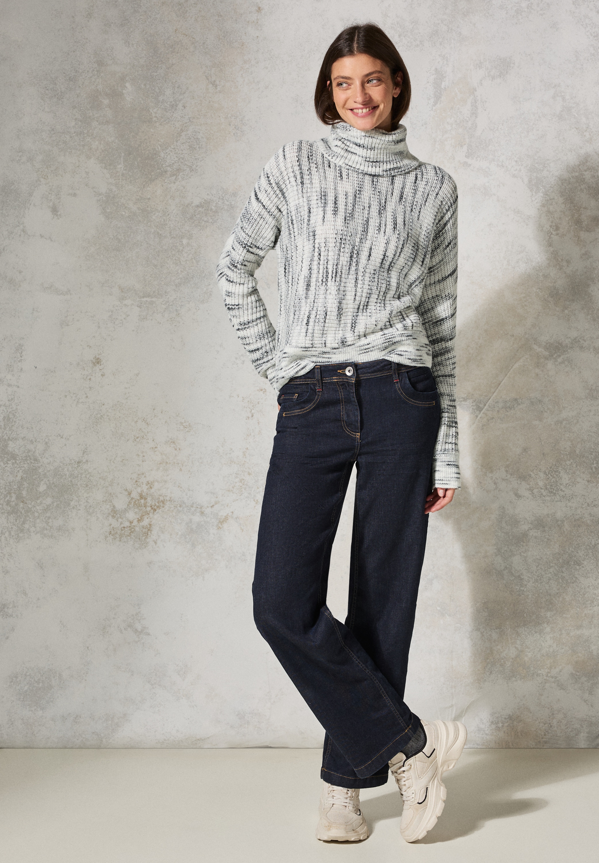 Cecil Rollkragenpullover, im soften Baumwoll-Mix