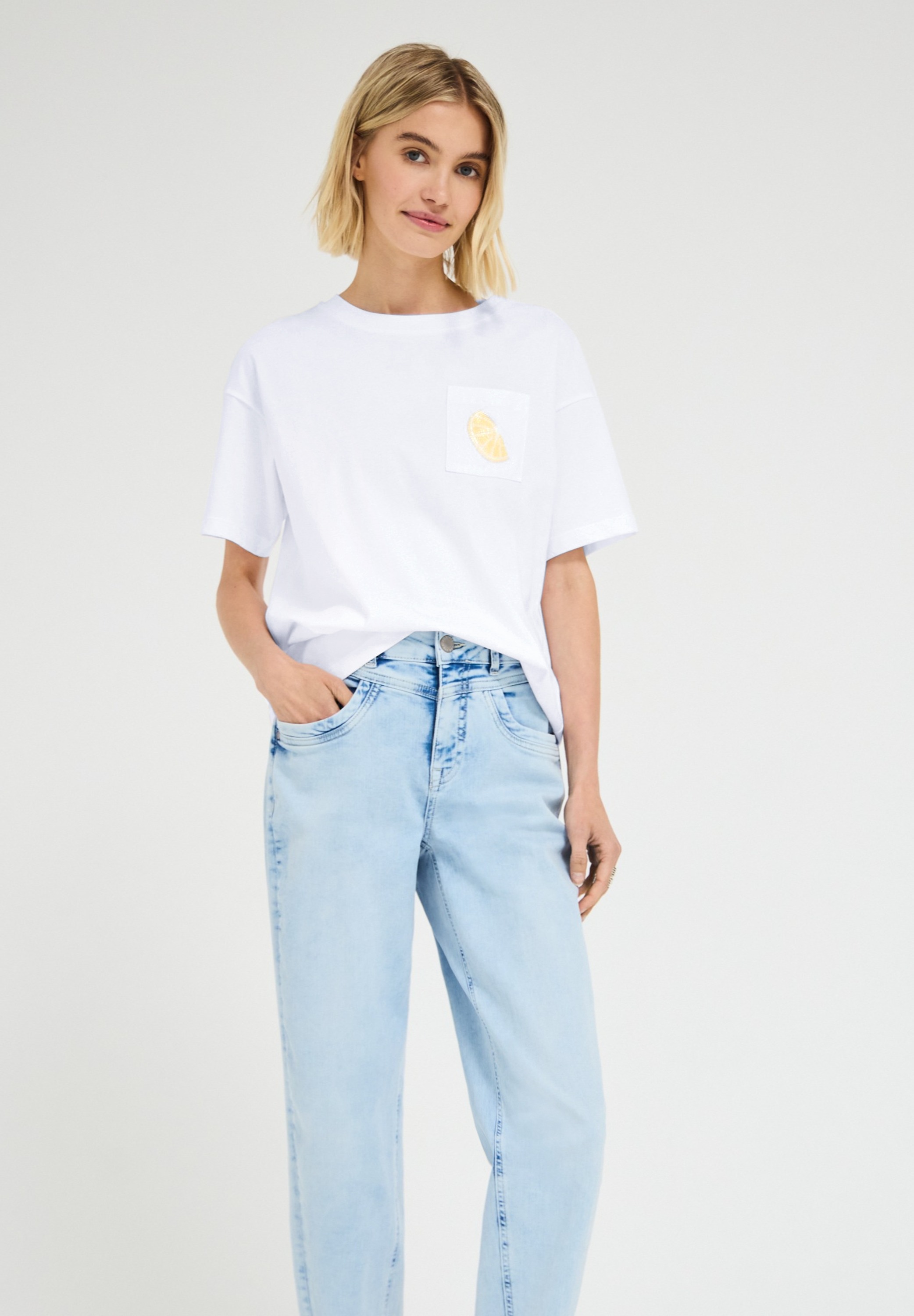 Street One Studio T-Shirt Aus Reiner Baumwolle