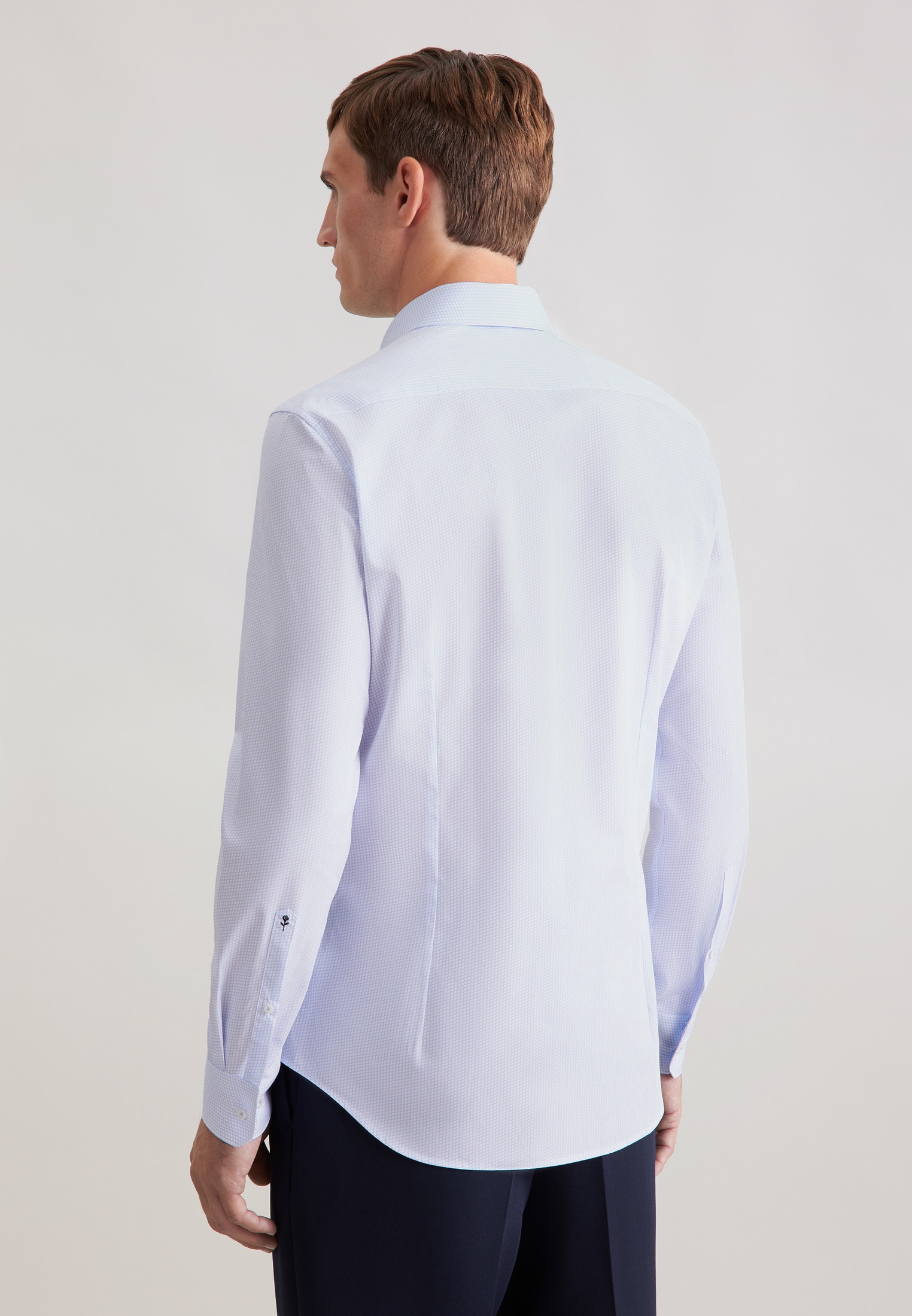 seidensticker Businesshemd »Schwarze Rose« X-Slim 1/1 Kentkragen Druck