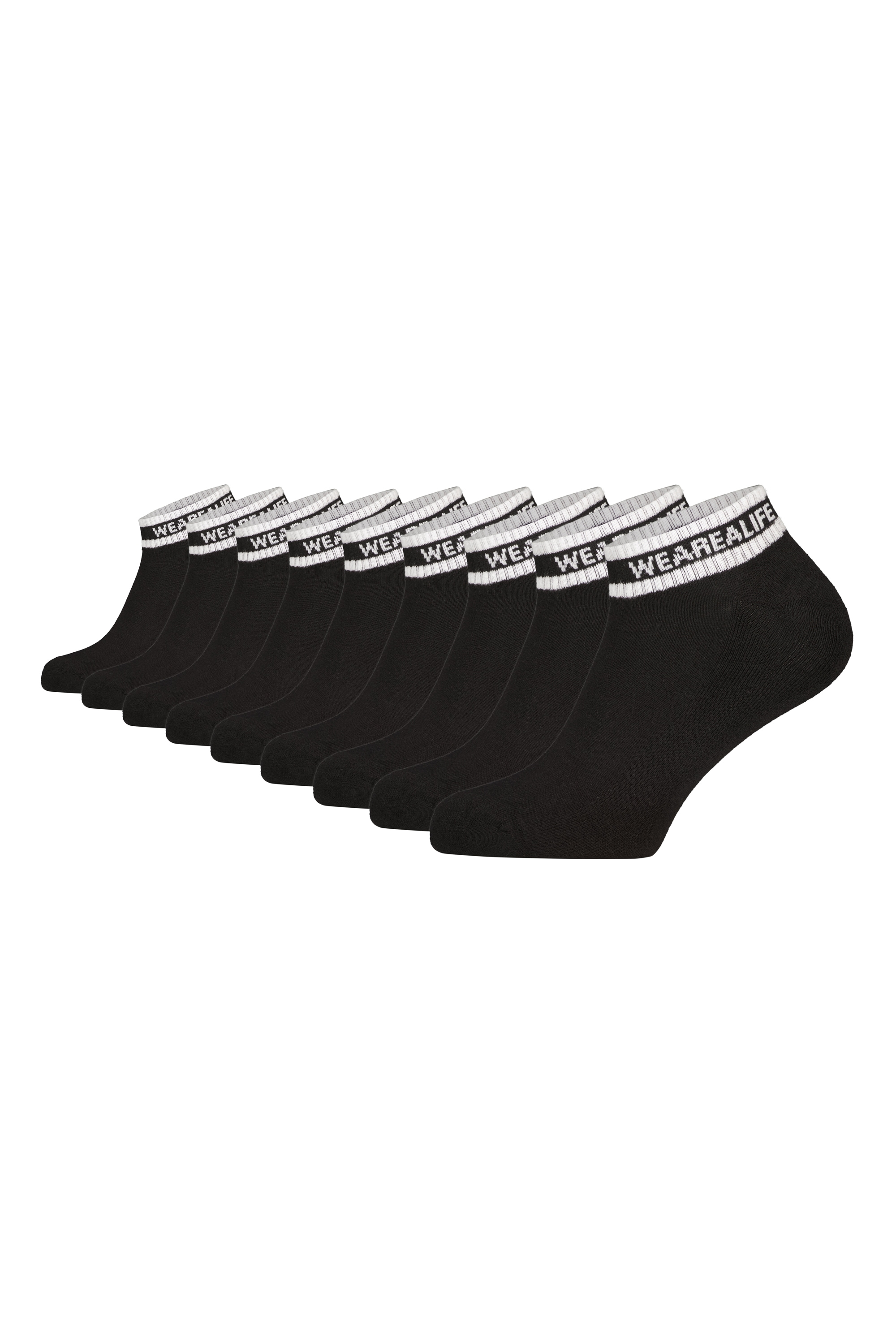 Alife & Kickin Sneakersocken kurze sportliche Socken mit Steifen, aus Baumwolle mit weichem Bund