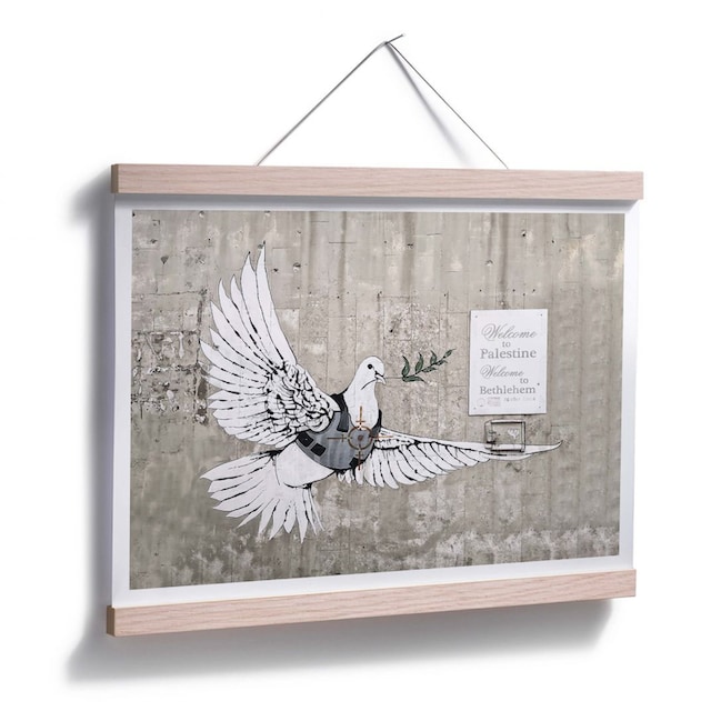 Wall-Art Poster »Banksy Die Friedenstaube Graffiti«, Graffiti, (1 St.),  Poster, Wandbild, Bild, Wandposter kaufen | BAUR