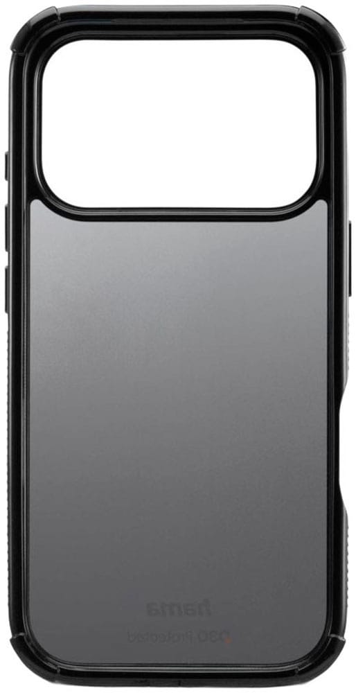 Hama Smartphone-Hülle »Handyhülle stoßfest für Apple iPhone 17 Pro 18 Pro Schwarz« D3O-Technologie, Kratzschutz, Fallschutz bis 3,5 m, stoßfeste Ecken
