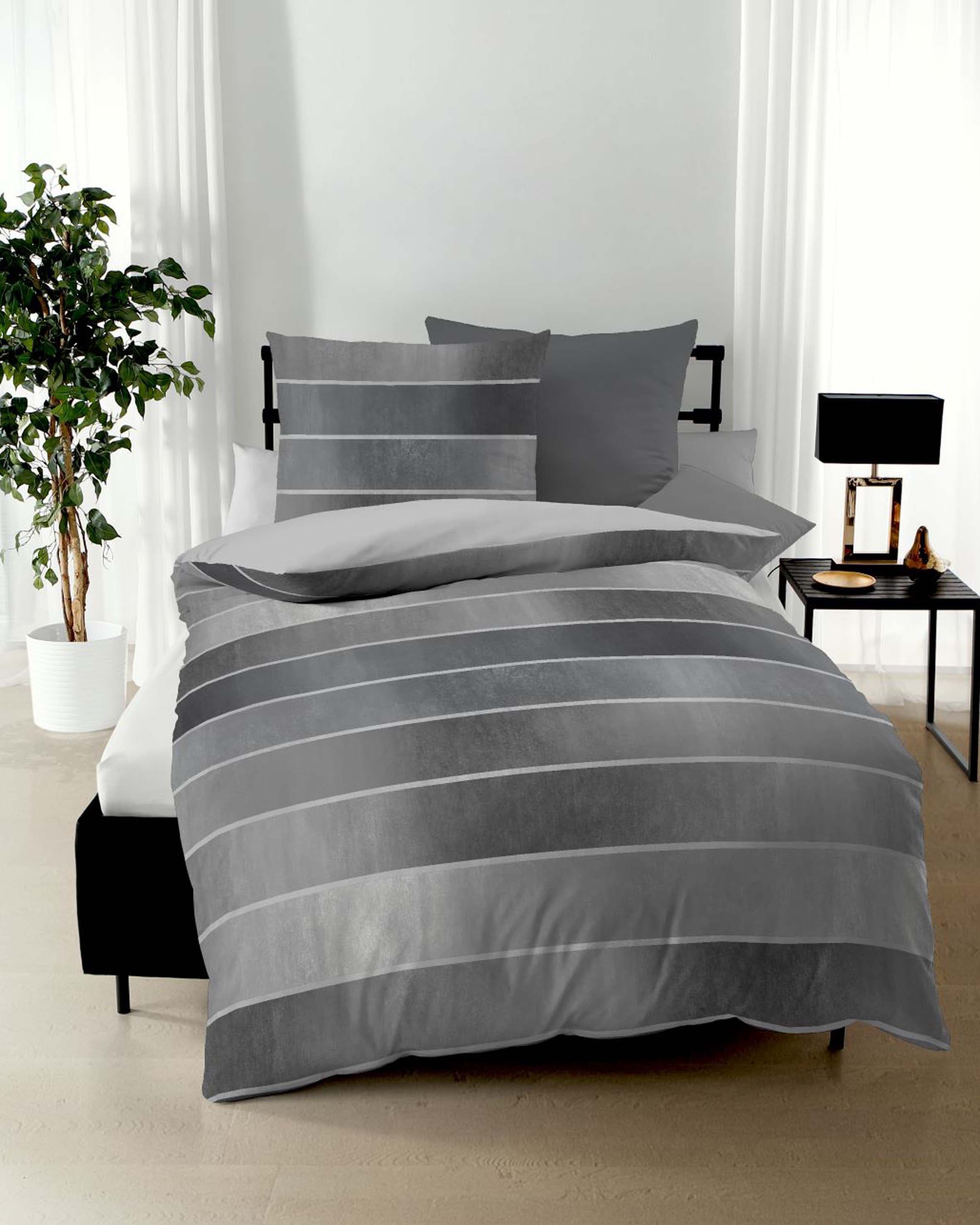 Kaeppel Wendebettwäsche "Timeless" 2 Stk. tlg. mit breiten Streifen günstig online kaufen