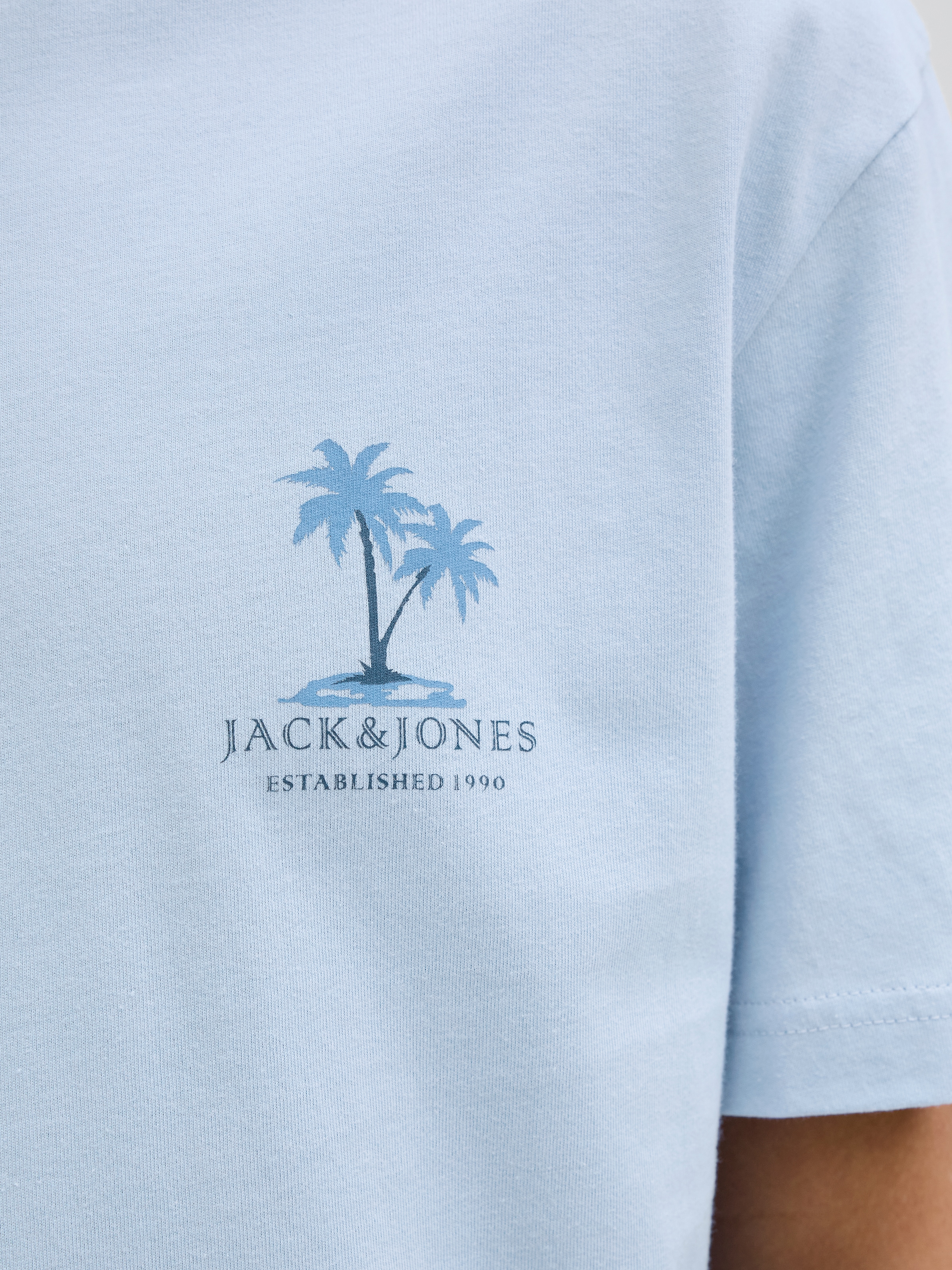 Jack & Jones Rundhalsshirt »JJSUMMER VIBES TEE SS CREW NECK LN«