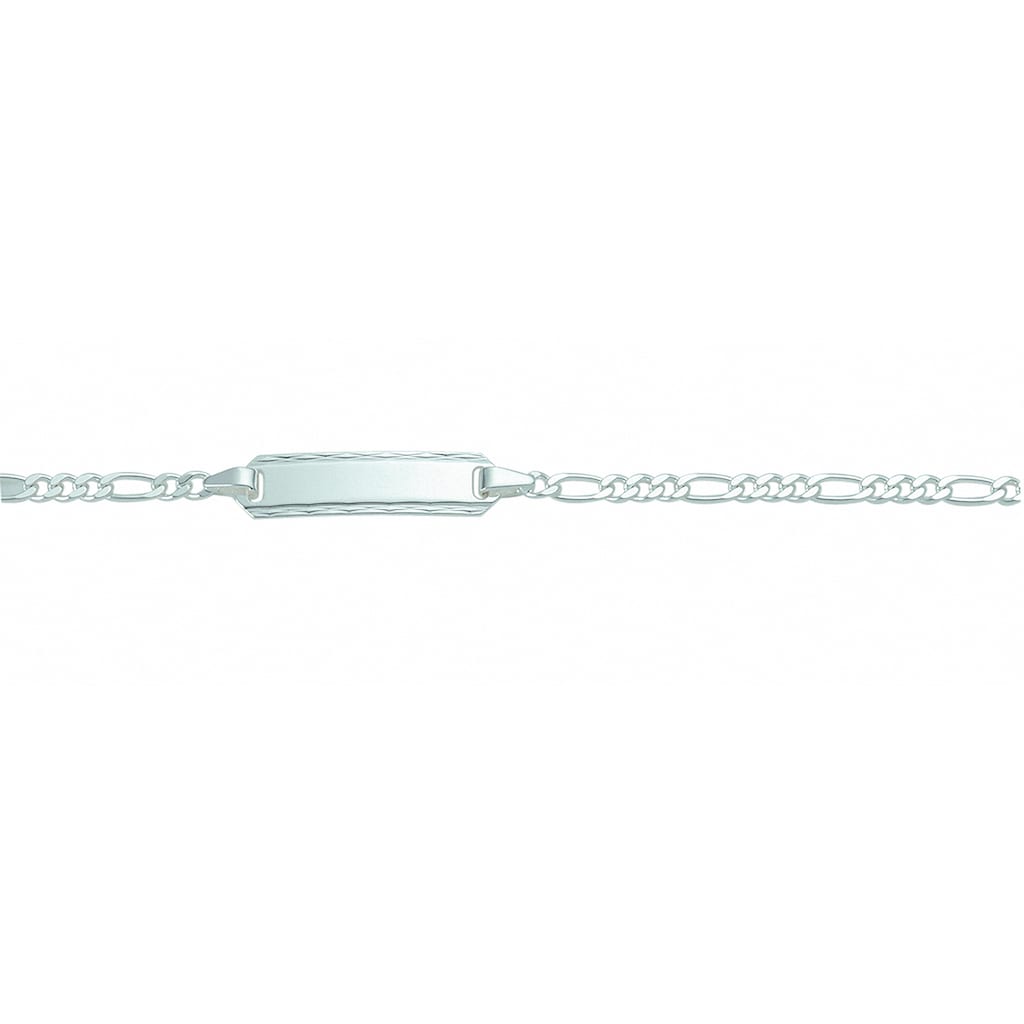 Adelia´s Silberarmband »925 Silber Figaro Armband 14 cm«, 925 Sterling Silber Silberschmuck für Damen
