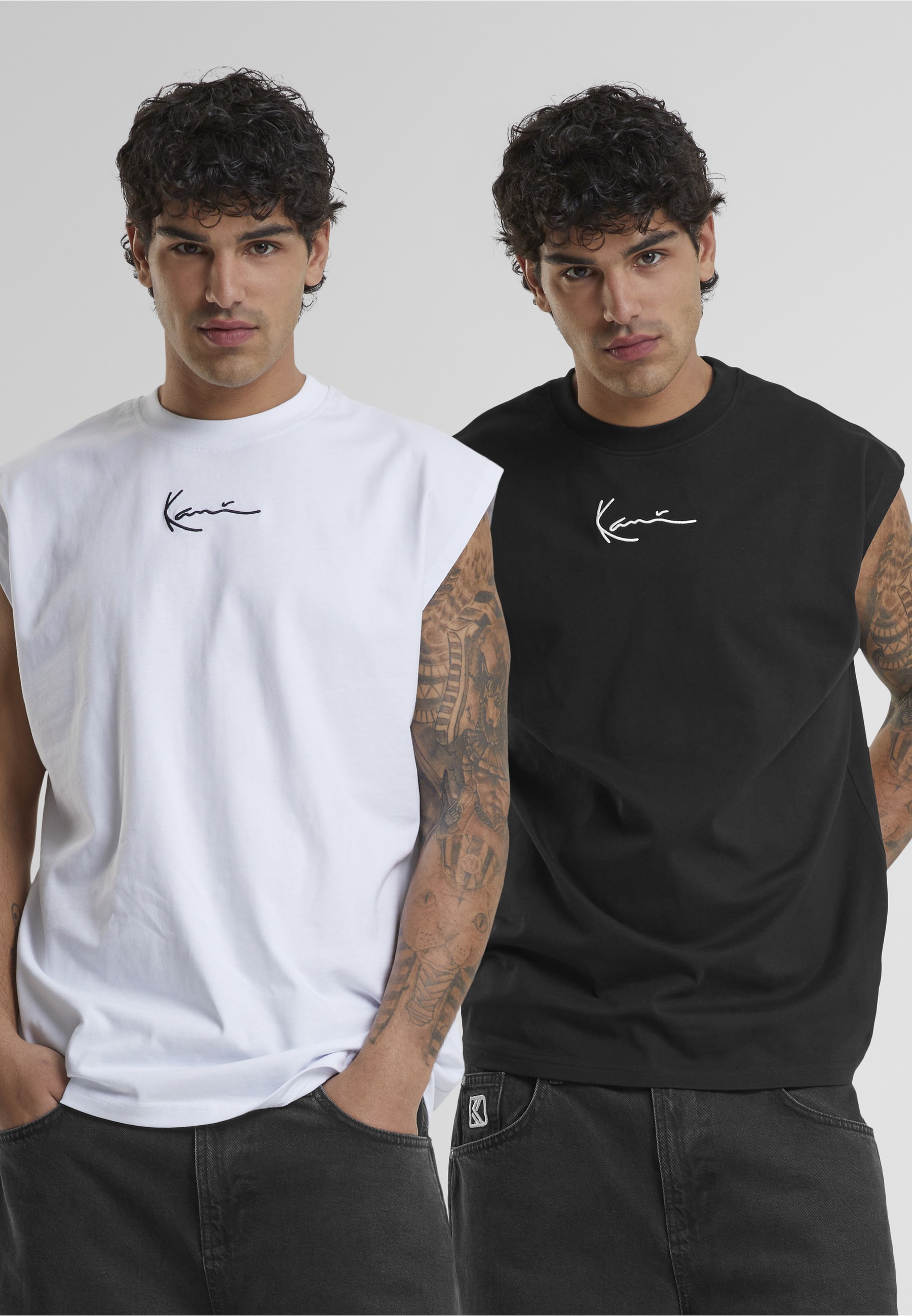 Karl Kani T-Shirt »Karl Kani Herren KM222-103-1 KK 2 Pack Sleeveless Tee« 1 Stk.
