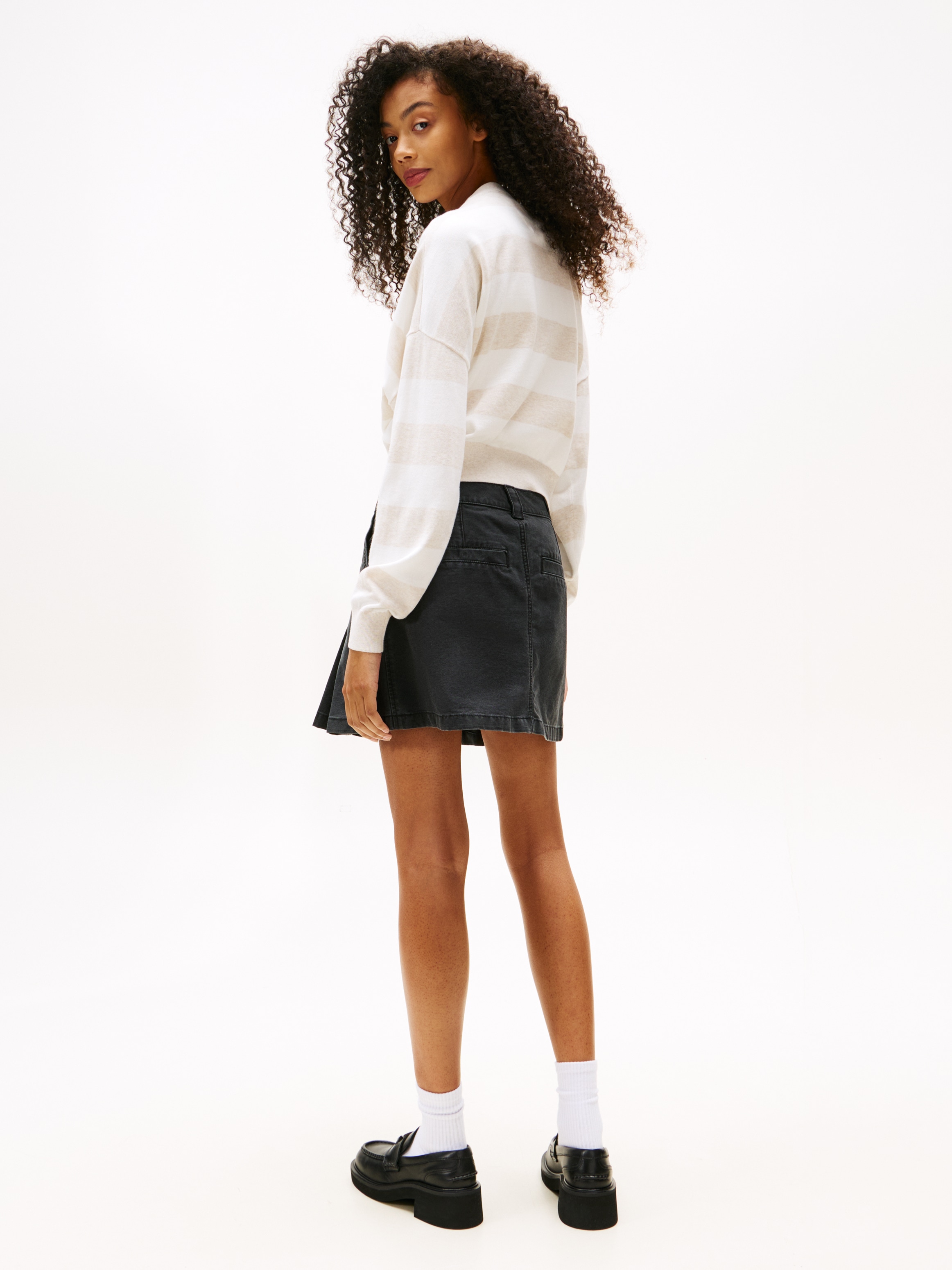 Tommy Jeans Minirock »TJW CANVAS MINI PLEATED SKIRT«