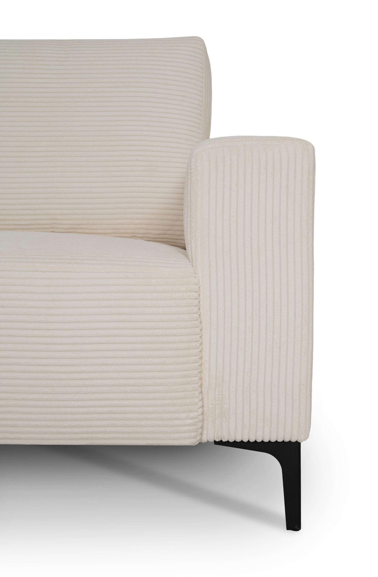 Home affaire Ecksofa »Tournon L-Form, Breite 232 cm, Breitcord« Designsofa im nordischen Stil, Wellenunterfederung, Metallfüße