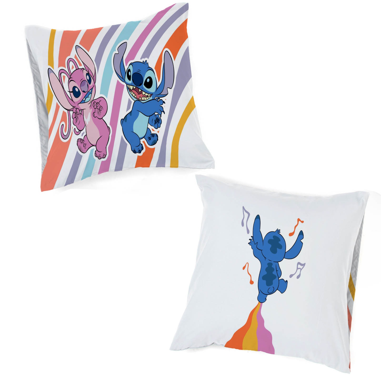 Disney Kinderbettwäsche »Disney Lilo & Stitch Bettbezug-Set 135x200 cm + Kissenbezug 80x80 cm« 2 tlg. tlg. 100 % Baumwolle, maschinenwaschbar, wendbar