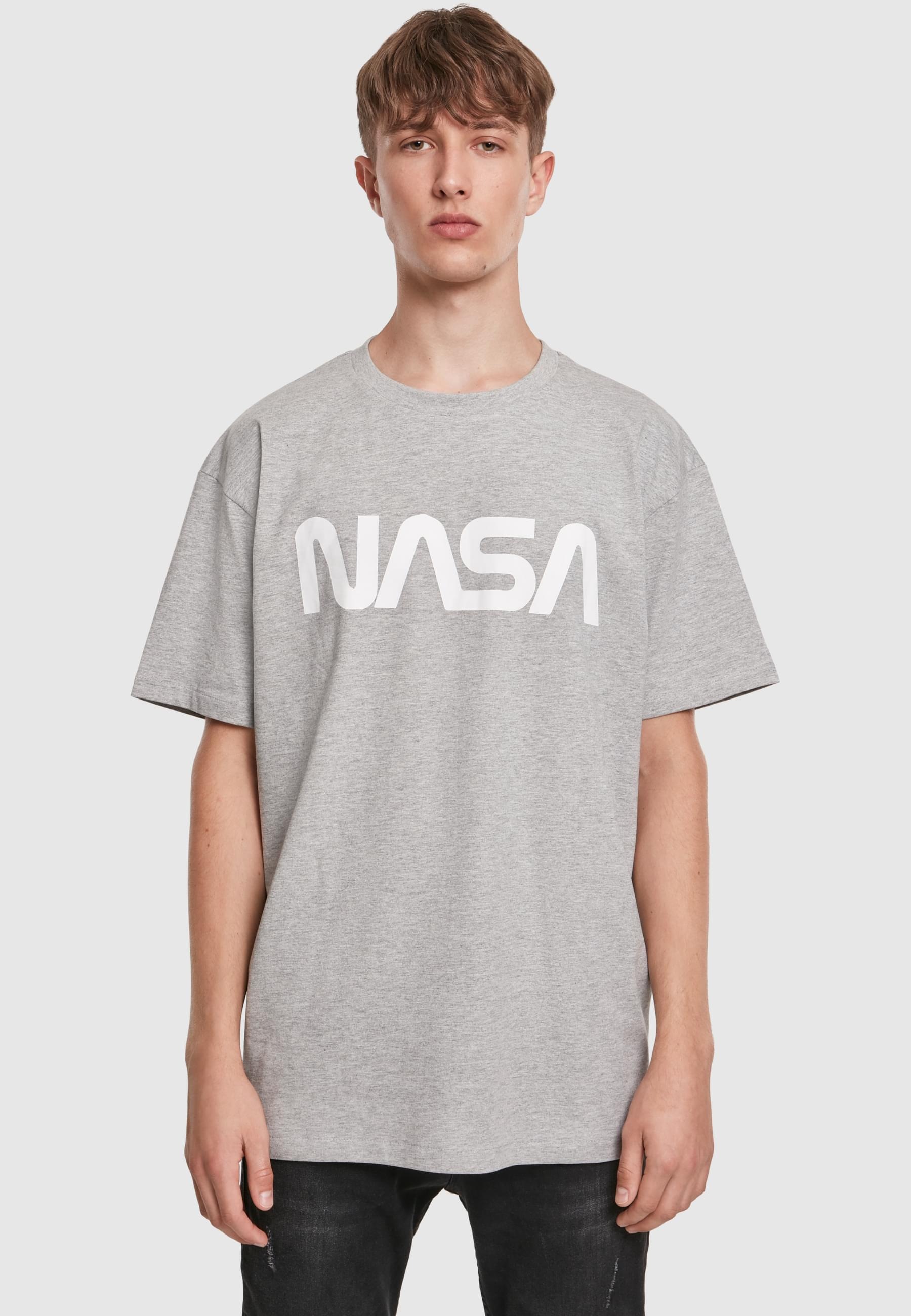 MisterTee Langarmshirt »MisterTee Herren NASA Heavy Oversized Tee«, (1 tlg.)