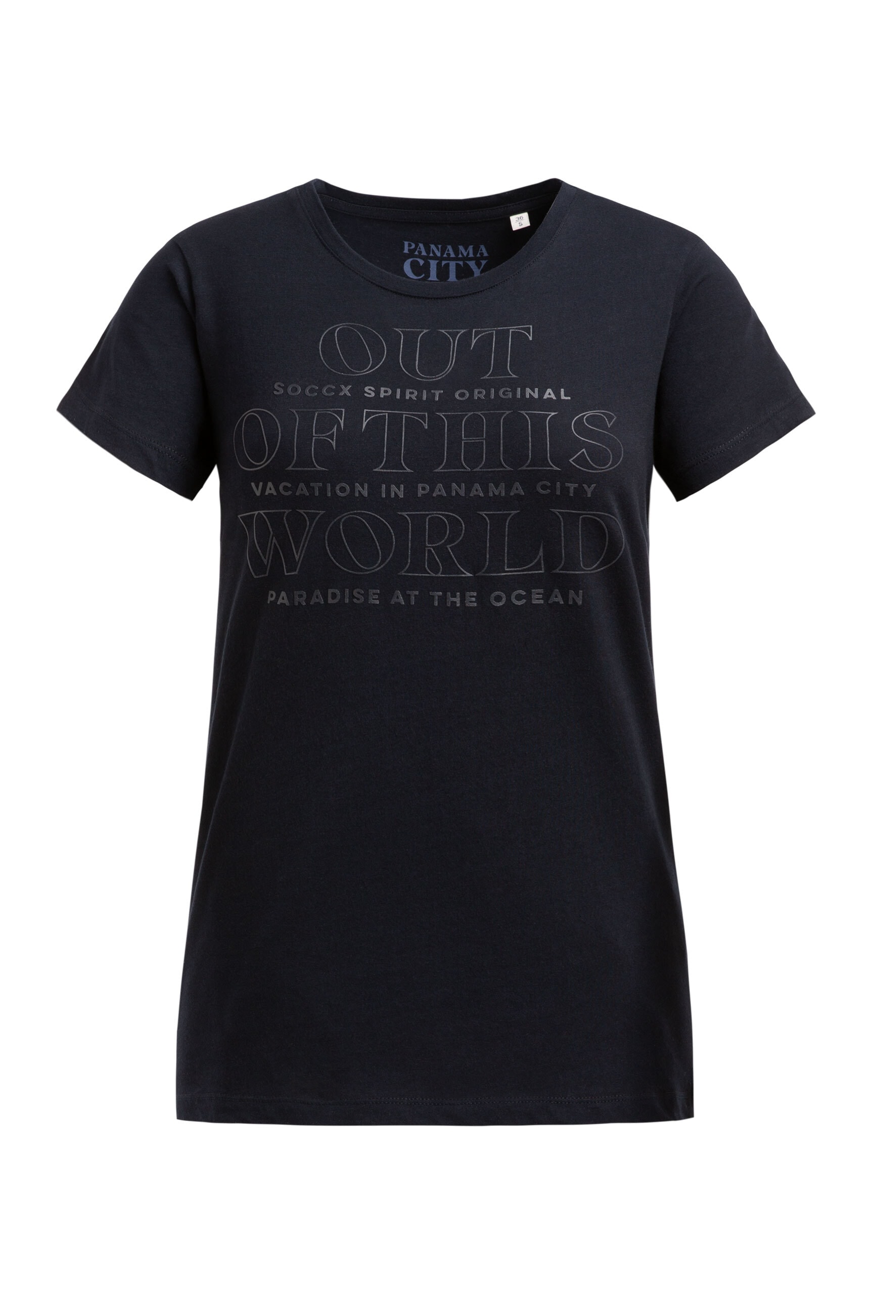 SOCCX Rundhalsshirt mit Necktape