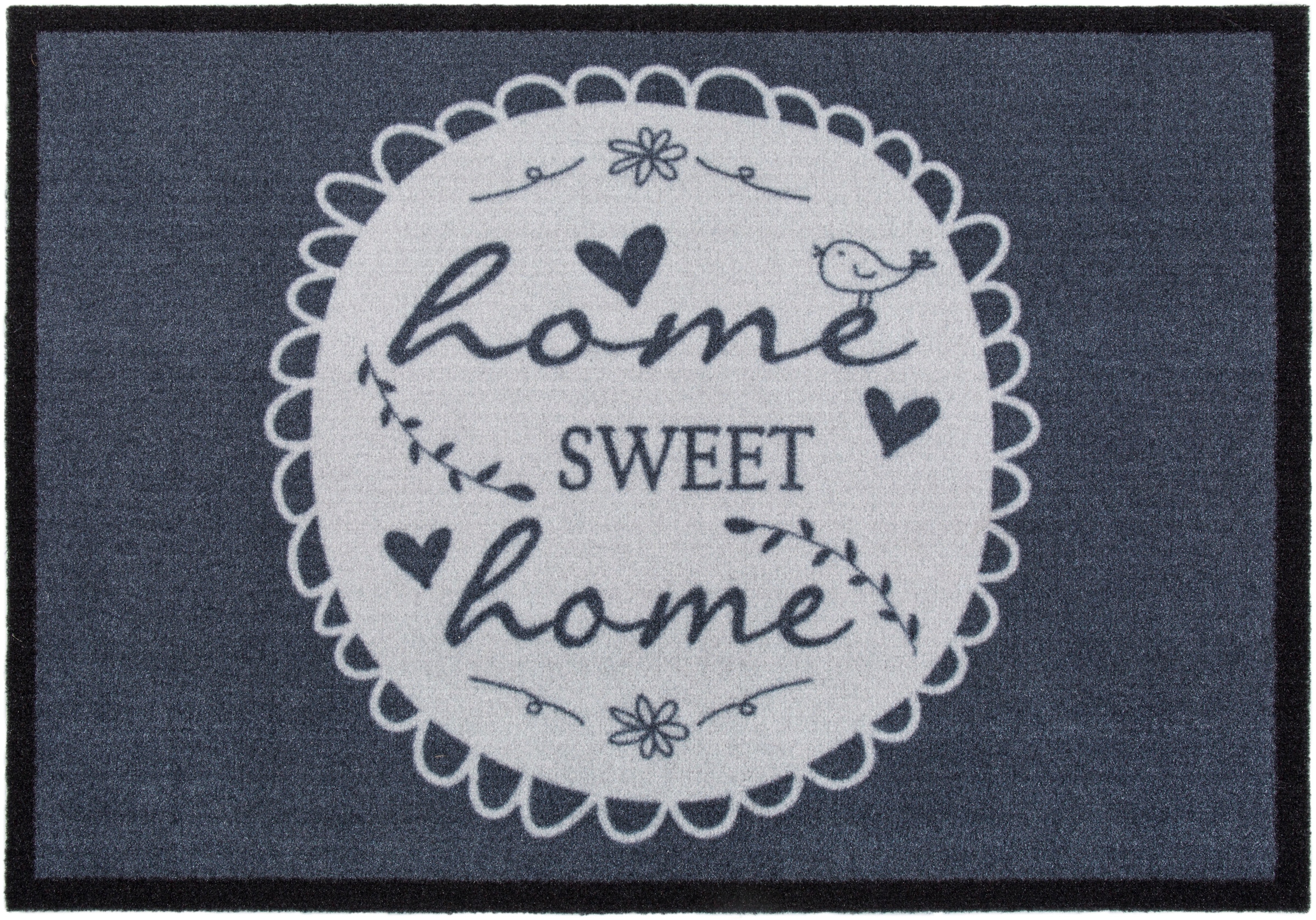 Andiamo Fußmatte »Home Sweet Home«, rechteckig, Schmutzfangmatte,  rutschfest, mit Spruch, waschbar | BAUR