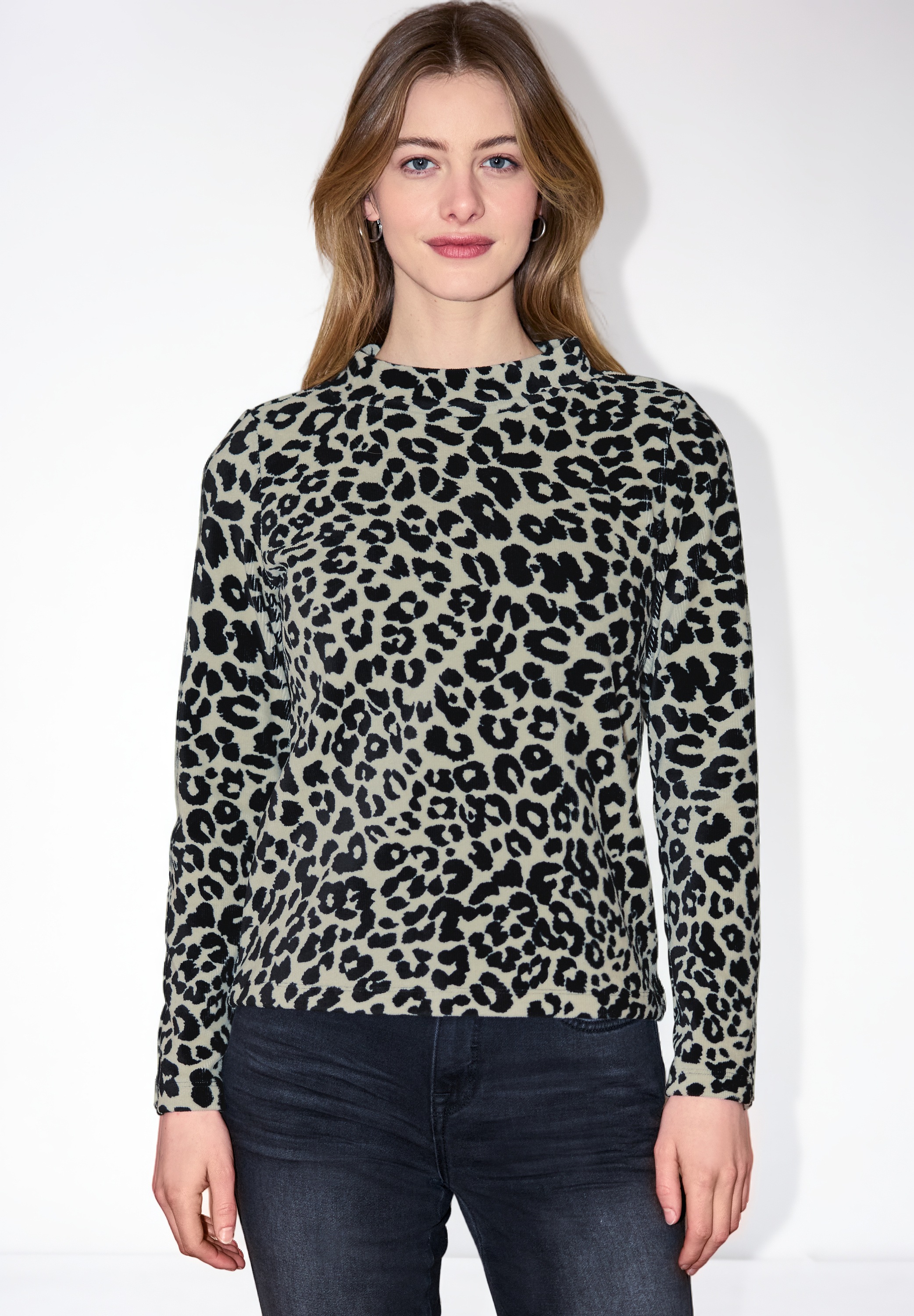 STREET ONE STUDIO Langarmshirt im Leo Design günstig online kaufen