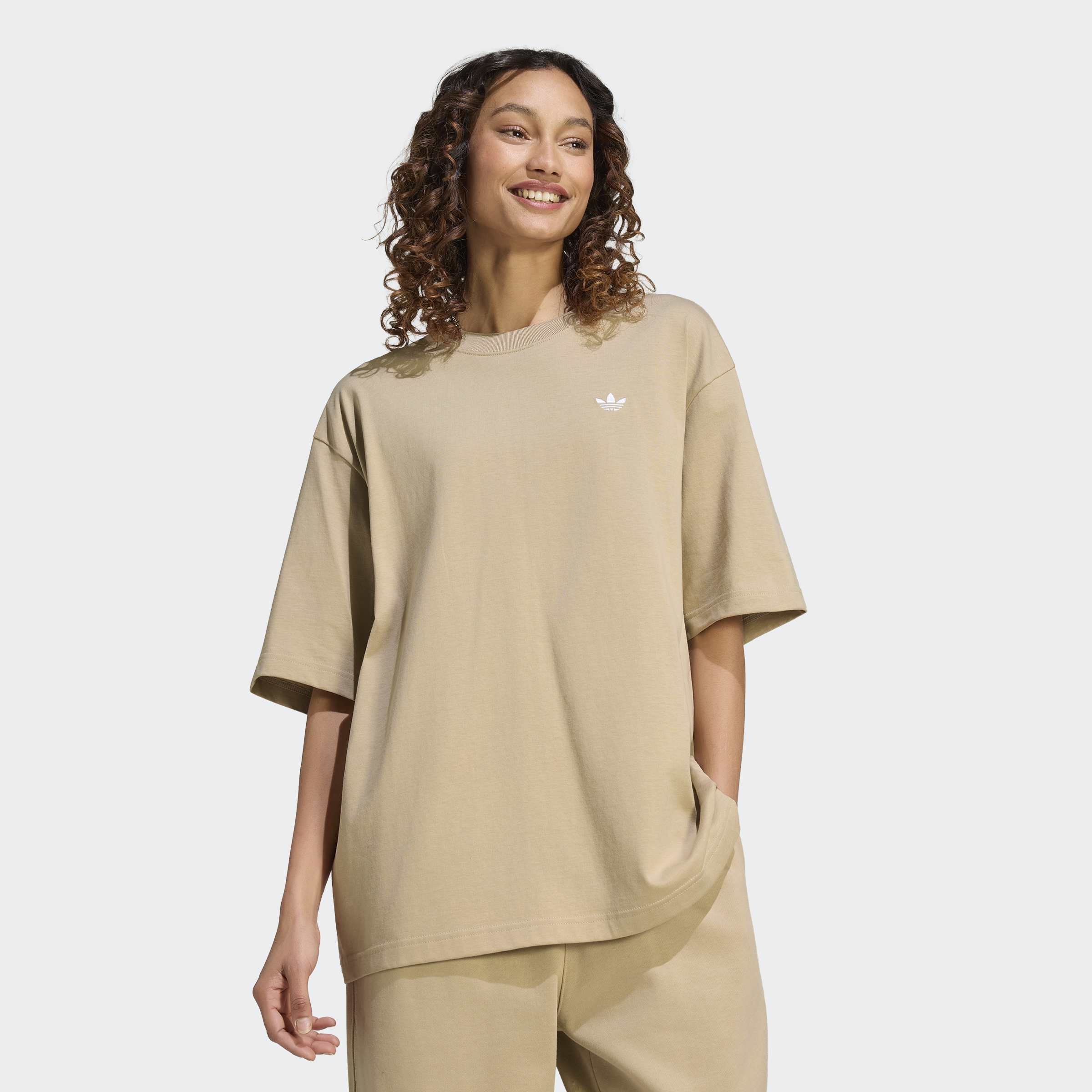 adidas Originals T-Shirt "ESS TEE OS" für Erwachsene, mit Kurzarm, ohne Verschluss