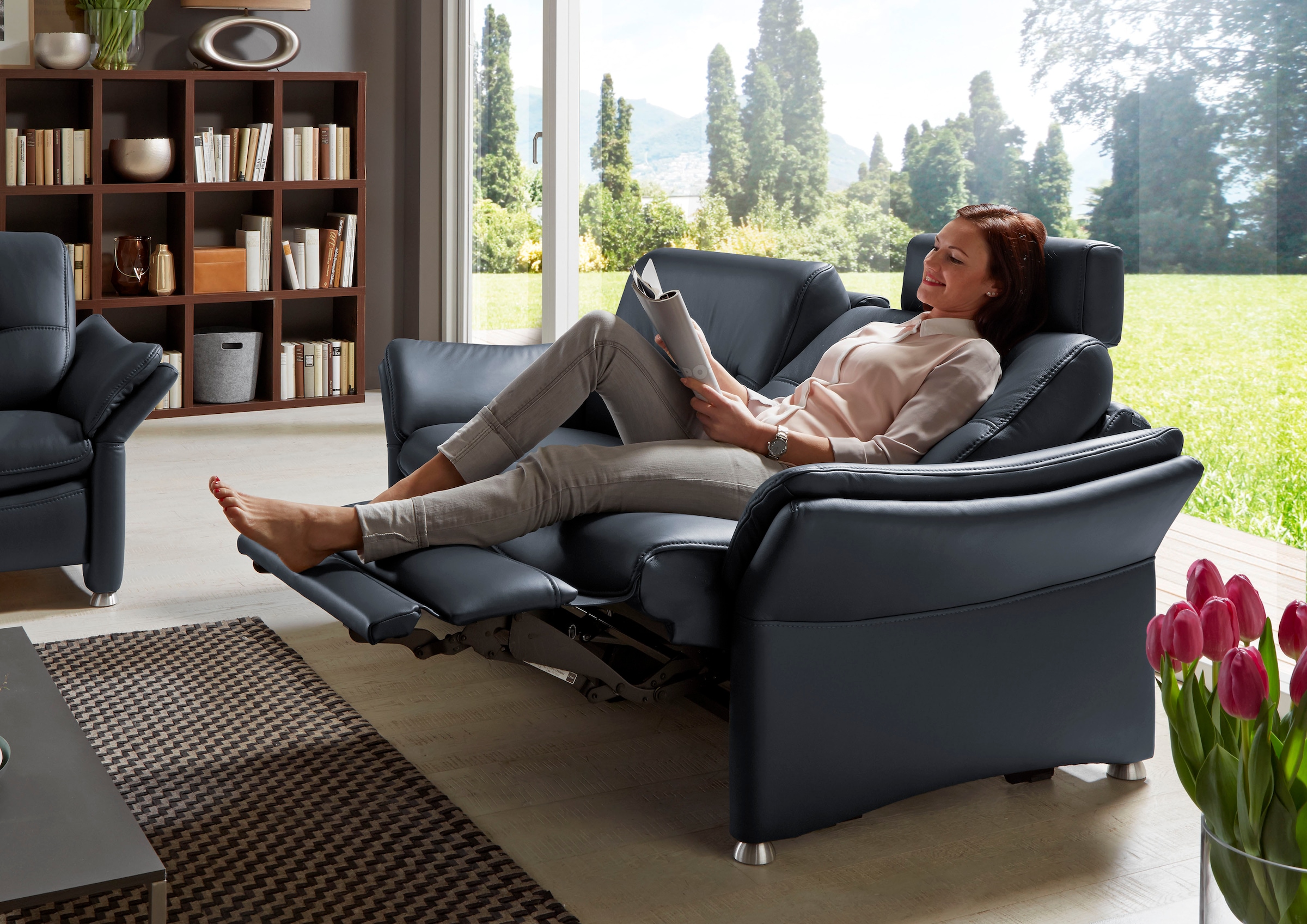 HUKLA 2,5-Sitzer "HU-SF15058 Ledersofa, Breite 194 cm" aus Leder, optional günstig online kaufen