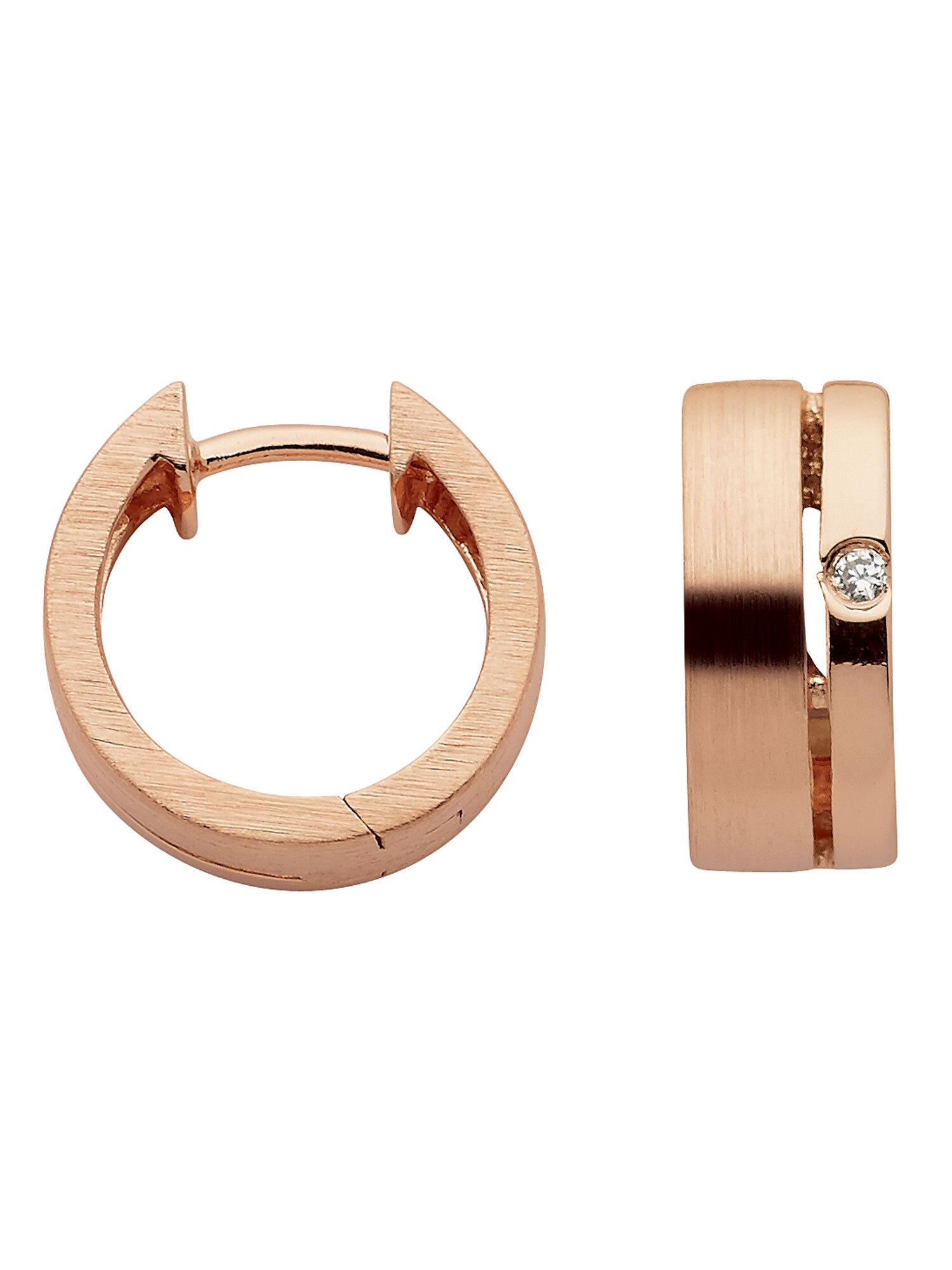 Adelia´s Paar Ohrhänger »925 Silber Ohrringe Creolen Ø 14 1 mm« mit Zirkonia Silberschmuck für Damen