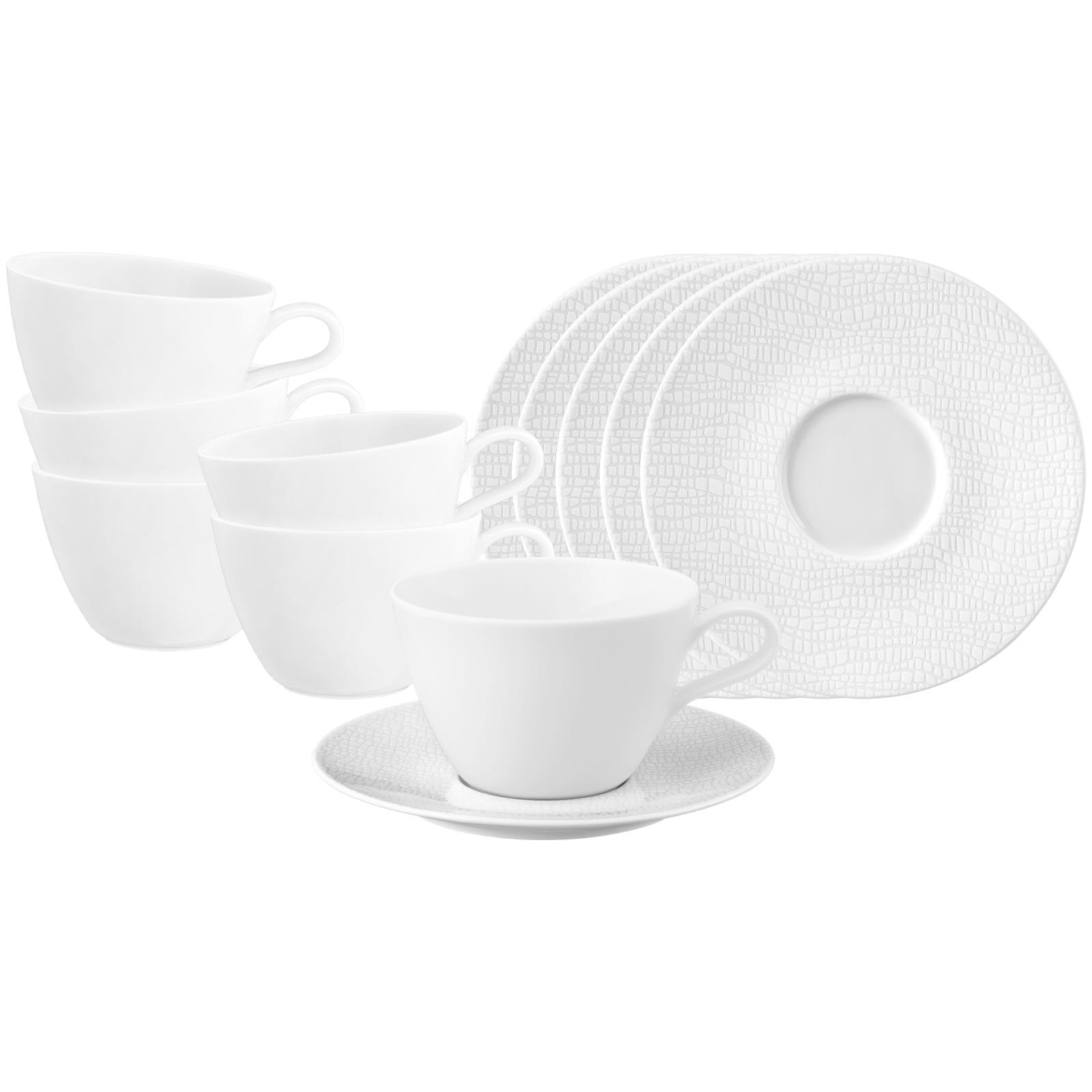 Seltmann Weiden Tasse »Milchkaffeetassen mit Untertassen Life Fashion 370 ml 6er Set«