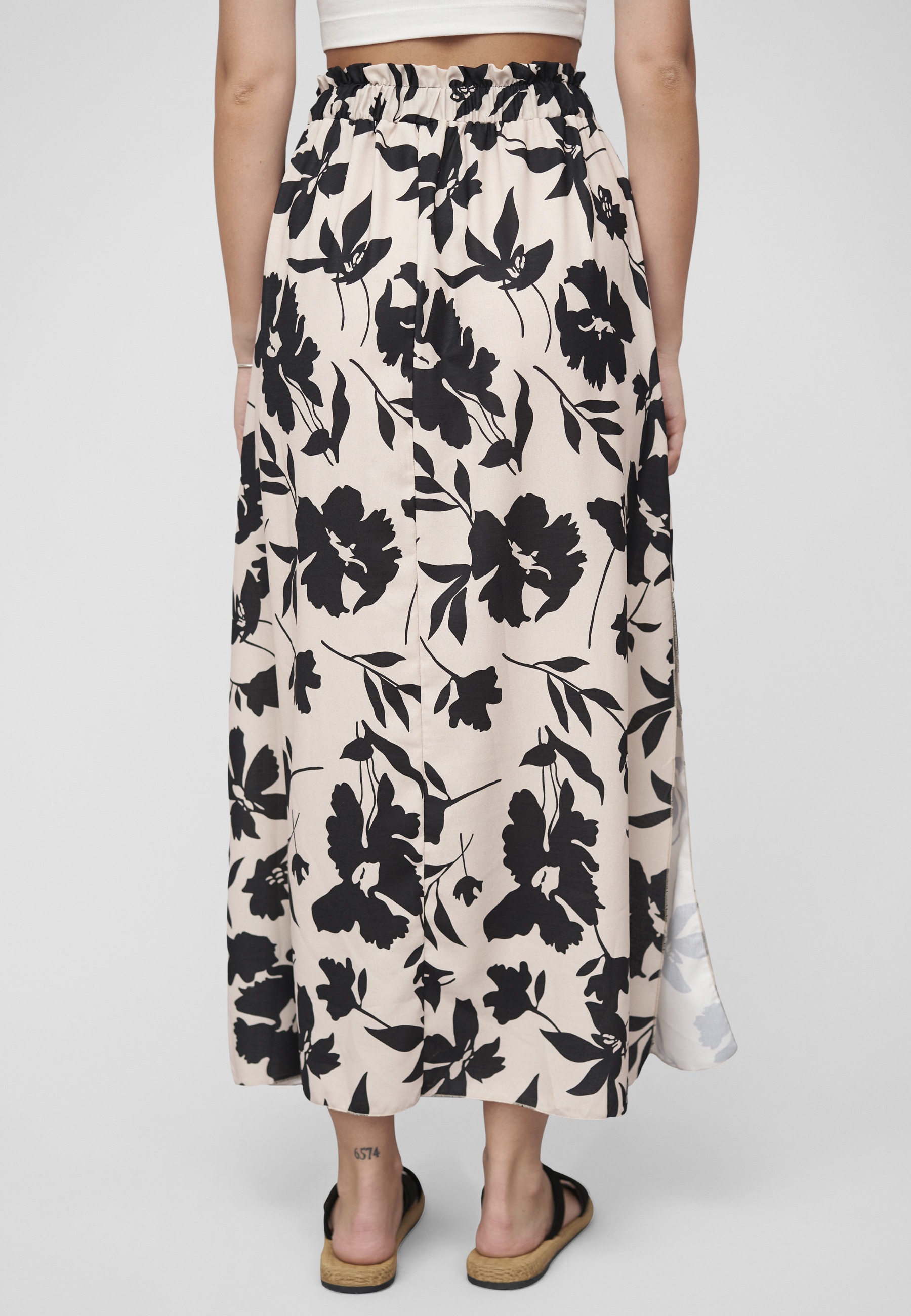 CLOUD 5IVE Sommerrock »CLOUD 5IVE Maxi Skirt with side slit and floral print« 1 Stk.