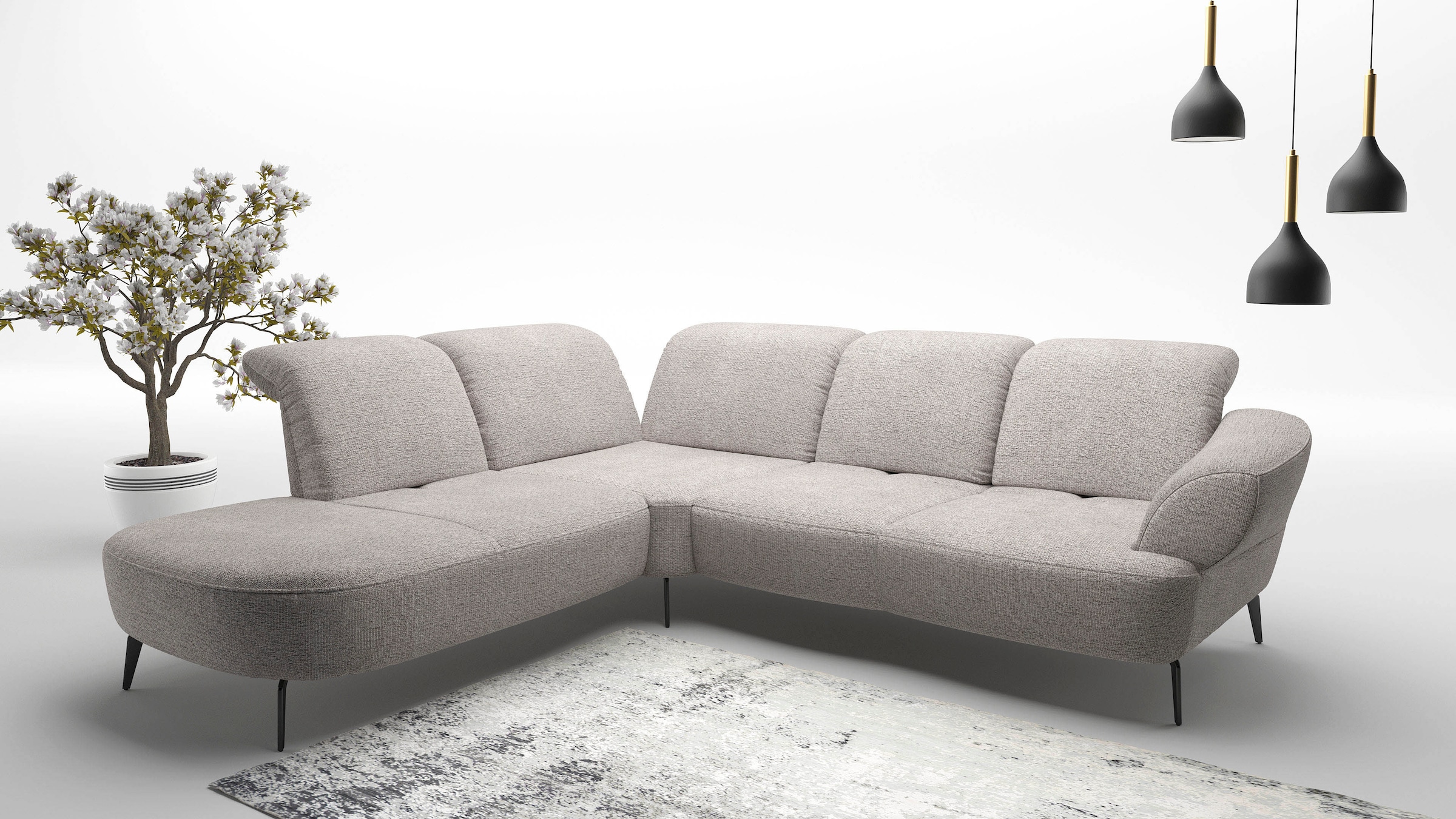 sit&more Ecksofa "Dance, L-Form, inkl. Sitztiefenverstellung", inkl. Click& günstig online kaufen