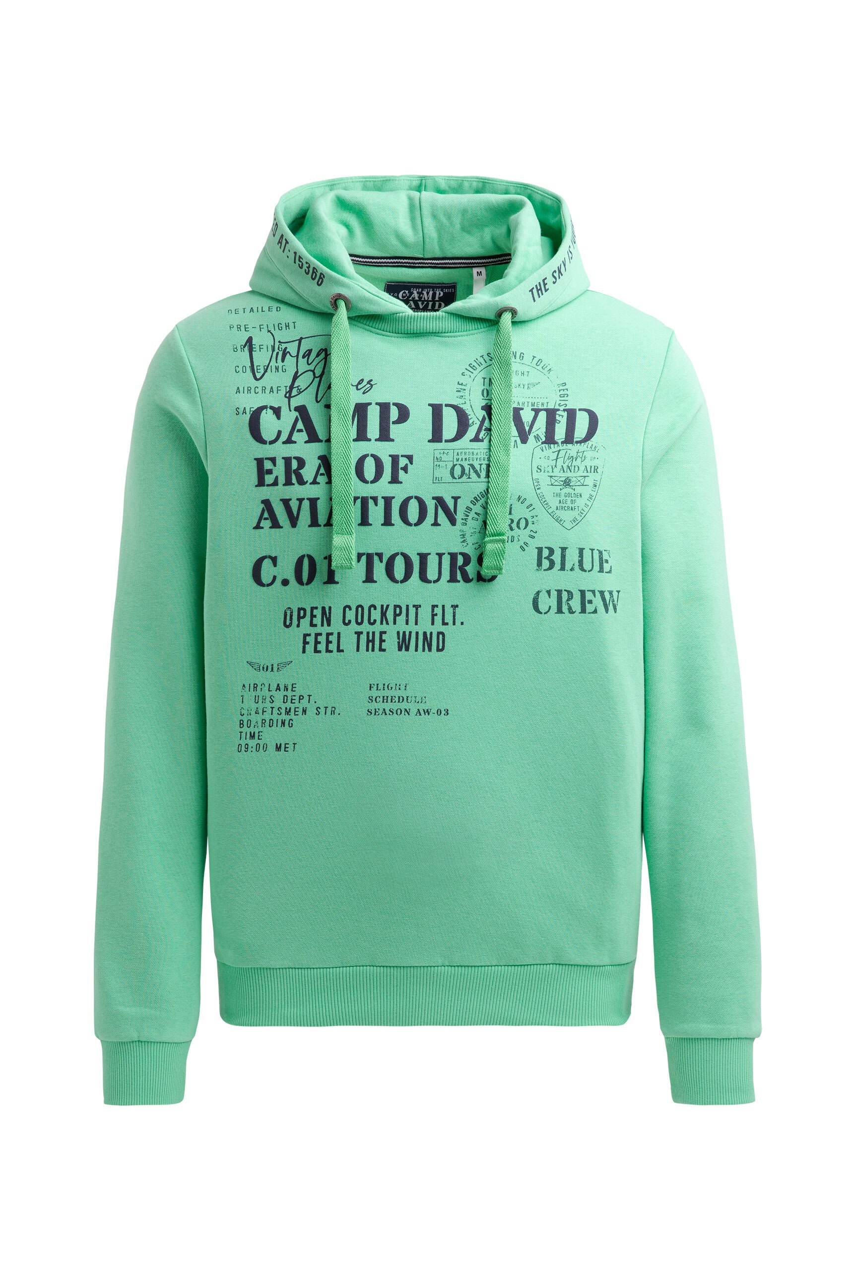 CAMP DAVID Kapuzensweatshirt , mit Kontrastnähten
