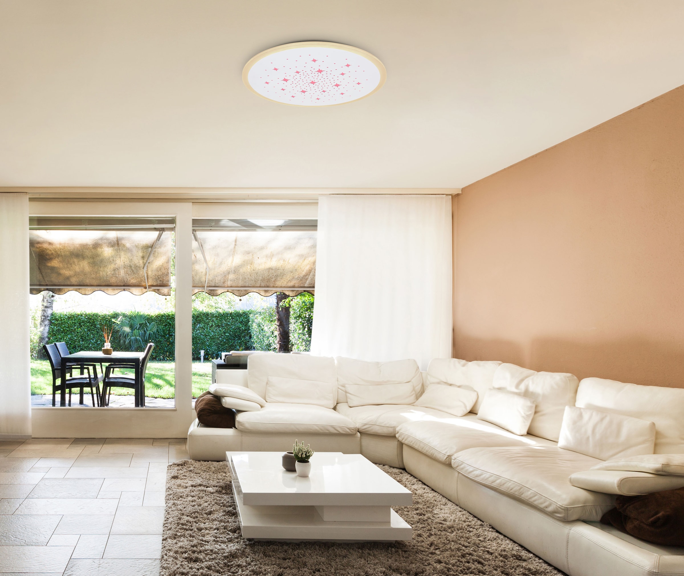 GLOBO LIGHTING LED Deckenleuchte »MURPHY«, Leuchtmittel LED-Modul | LED fest integriert, Deckenlampe/rund/Wohnzimmer/Schlafzimmer/elegant