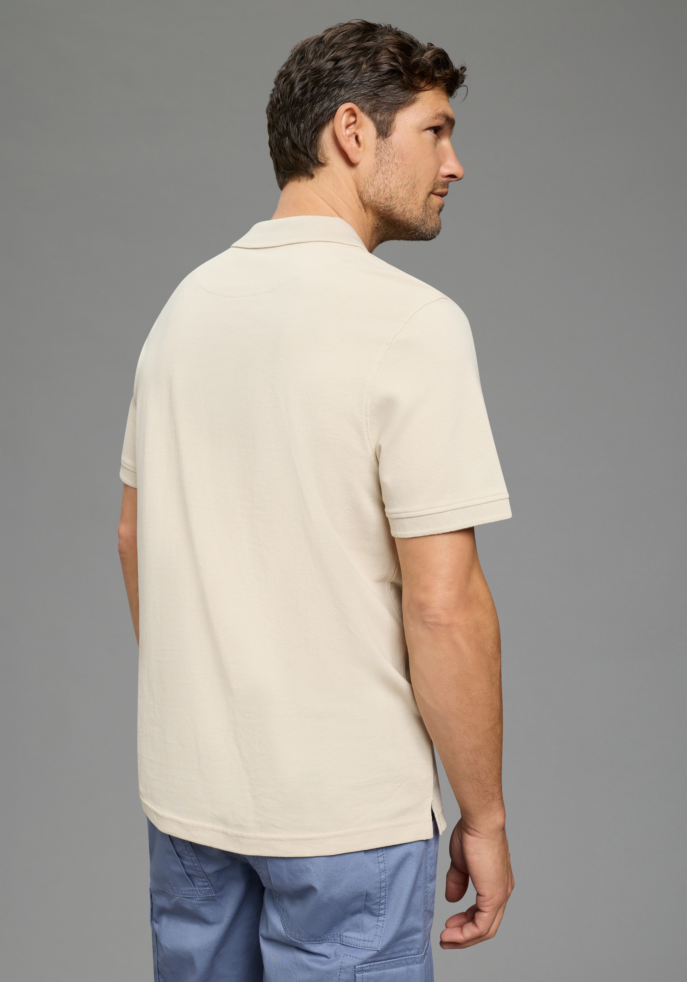 Thumbnail - Mans World Poloshirt Kurzarm, lockere Passform, unifarben